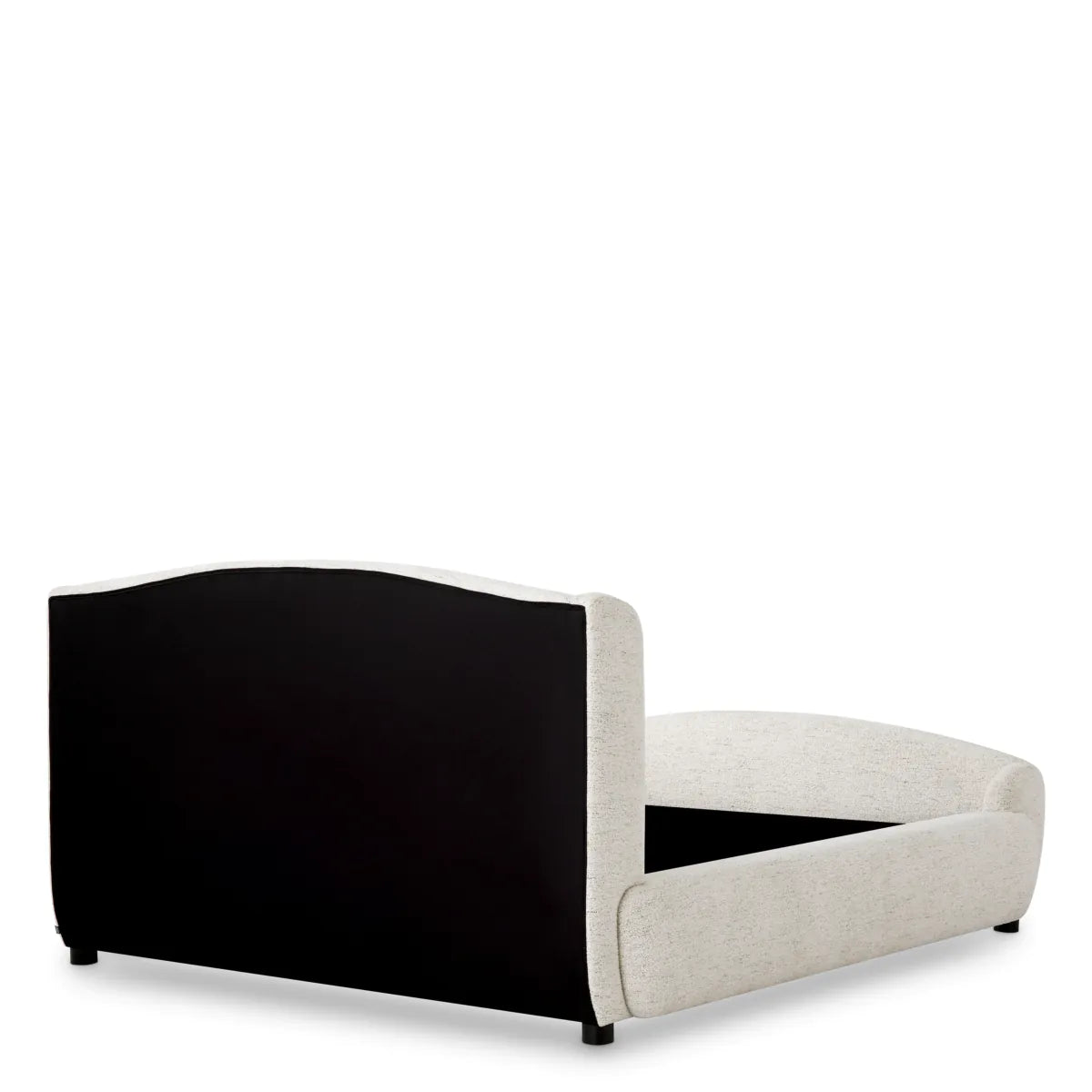 Upholstered bed Mellory white melange