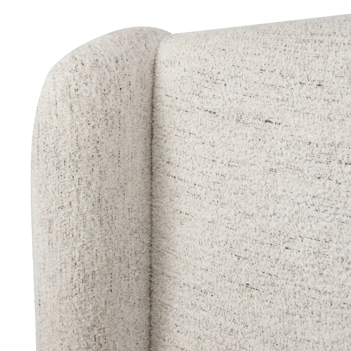 Upholstered bed Mellory white melange