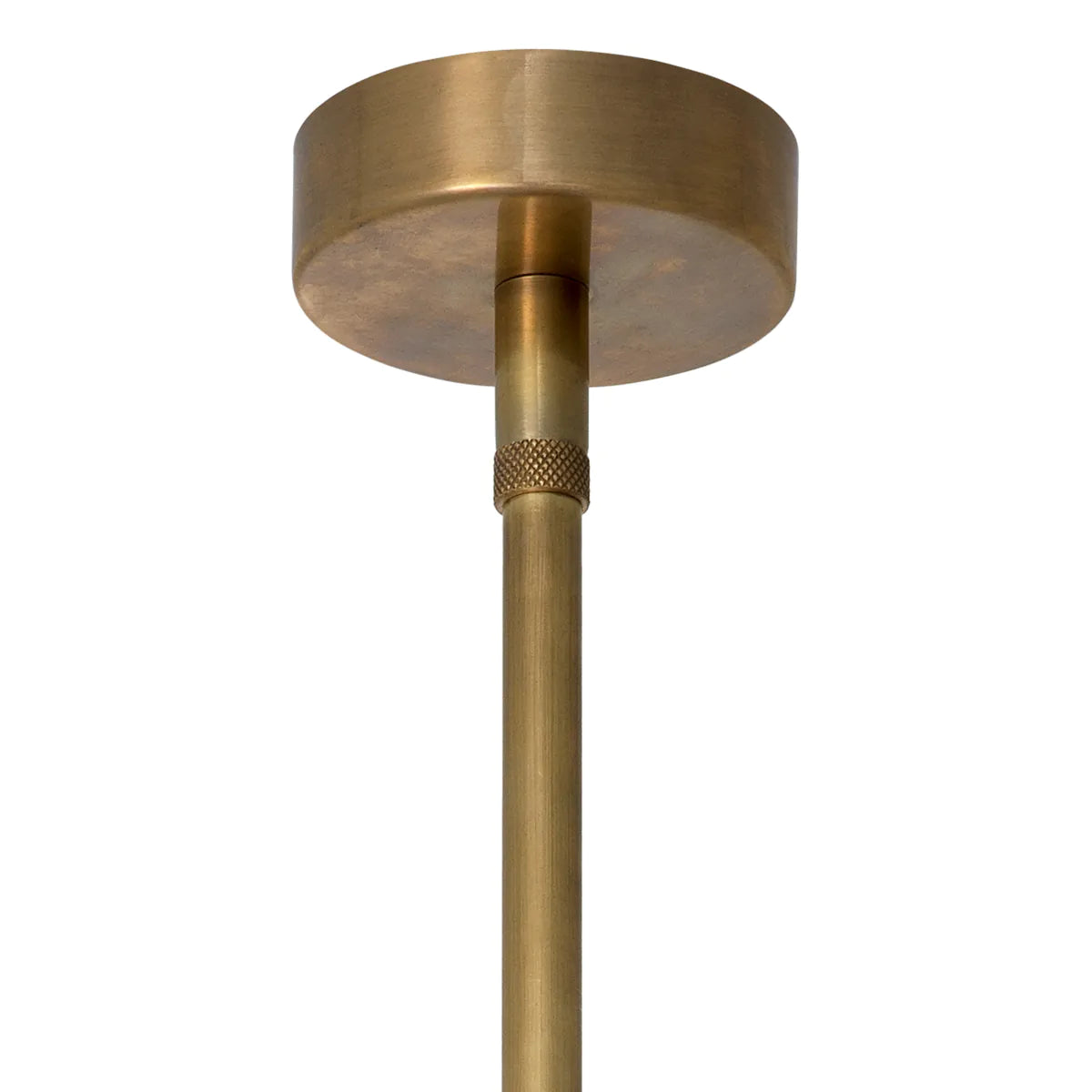Hanging lamp Konic ancient gold with wicker
