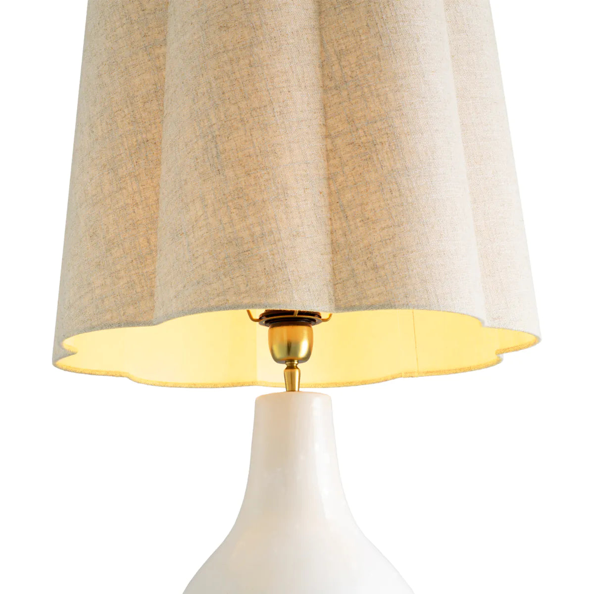 Beatriz table lamp broken white