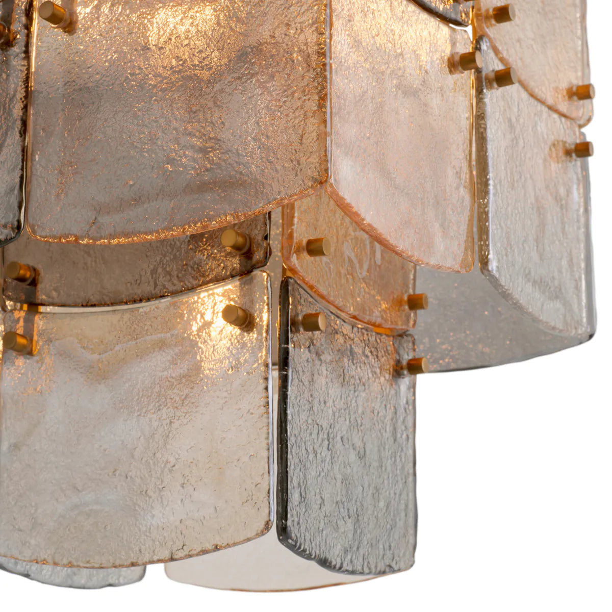 Laurent smoky glass chandelier