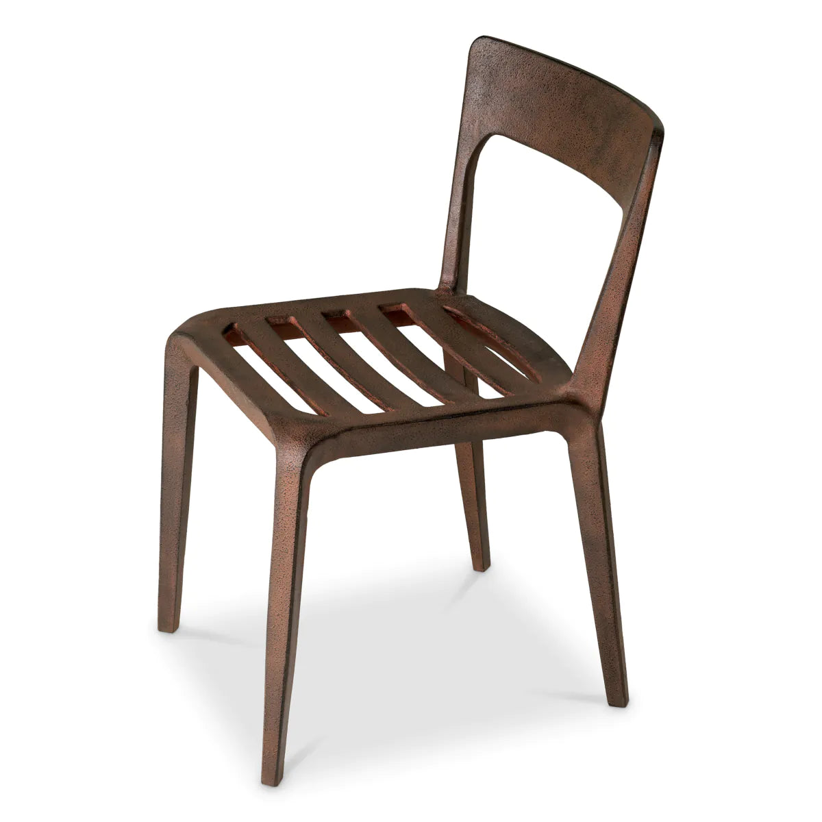 QUENTIN Chair oxidized aluminum