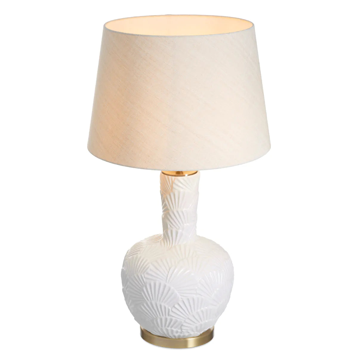 Tischlampe ANDORRA gebrochenes Weiß