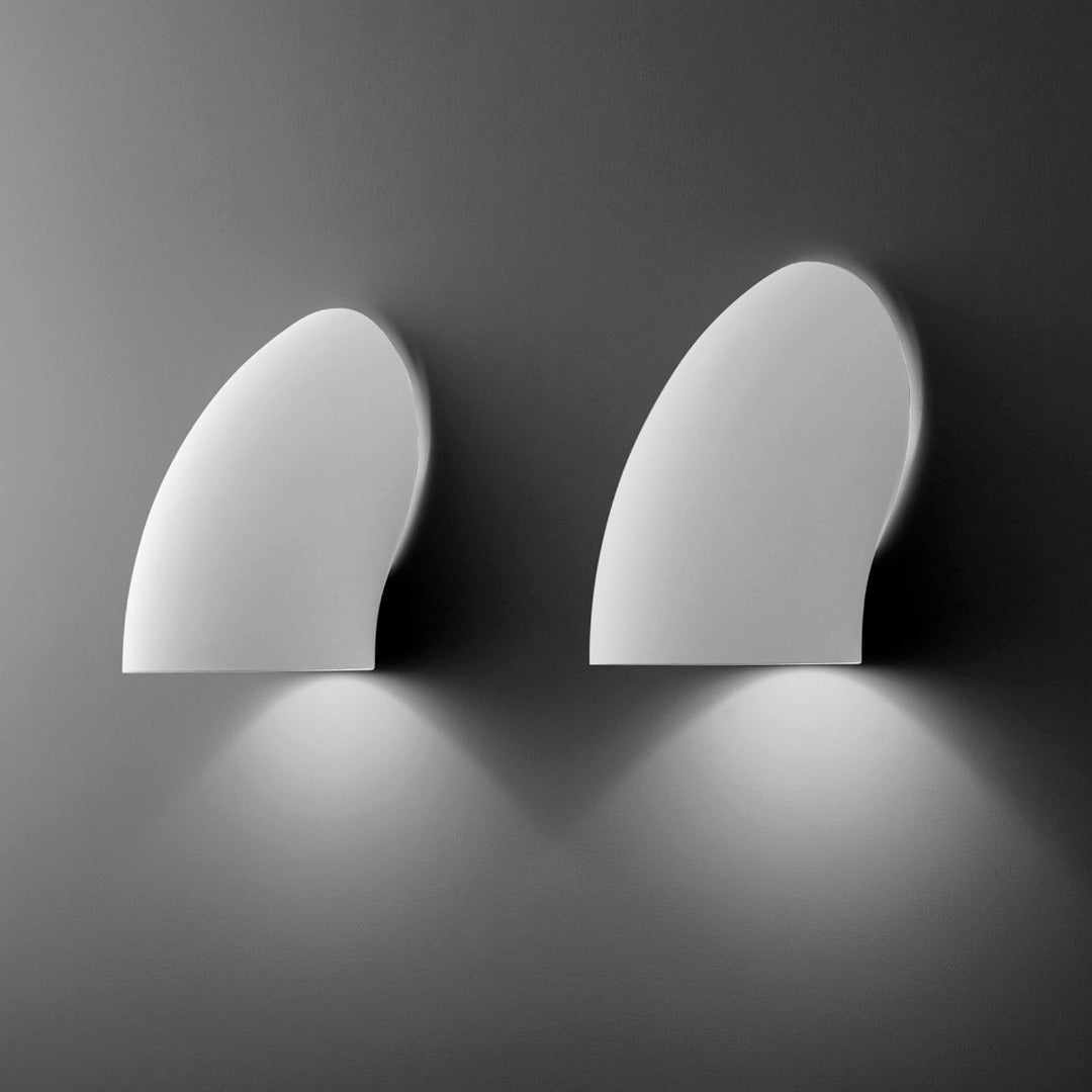 Lampa ścienna GOMITO połyskujący biały