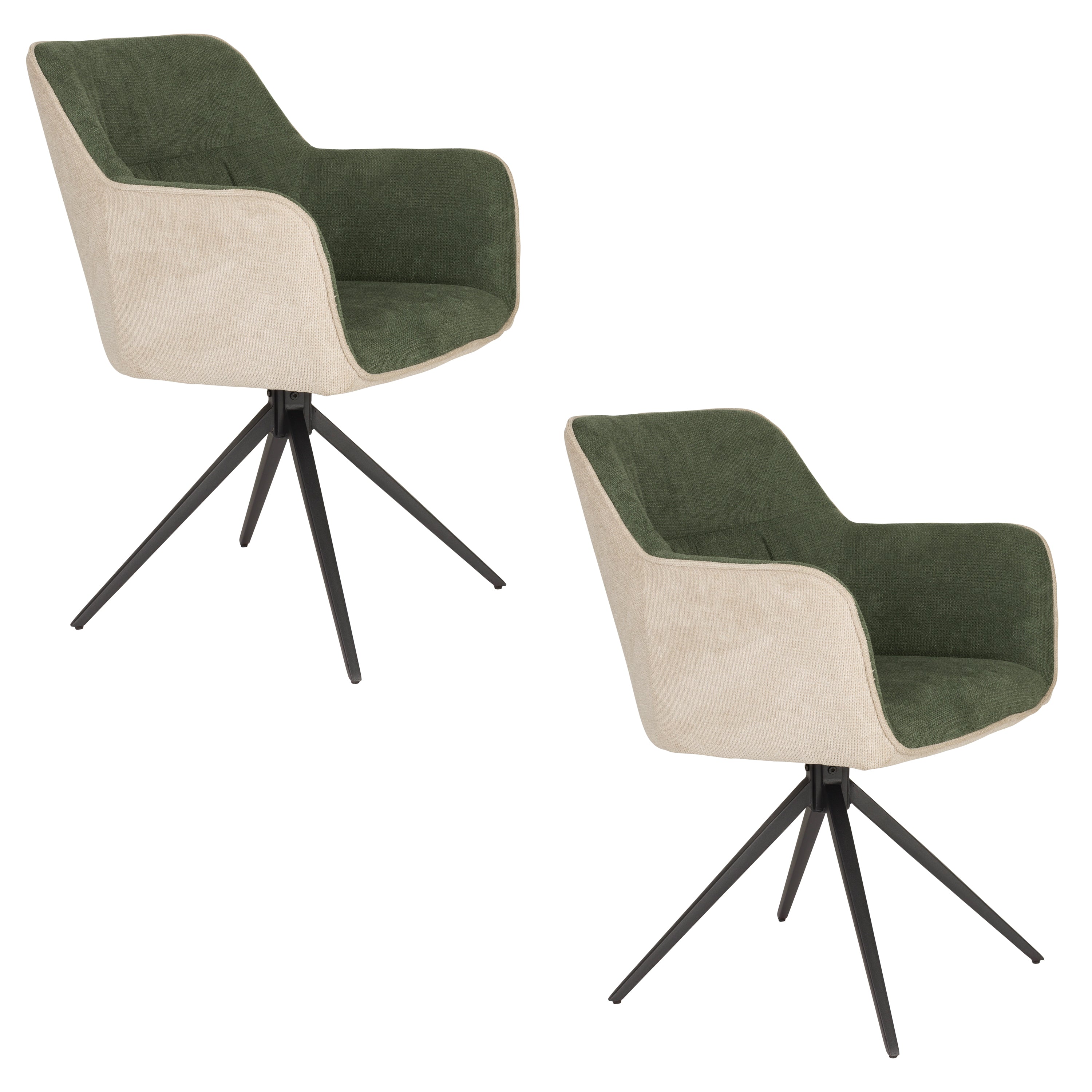Stuhl DALEY grün mit beige