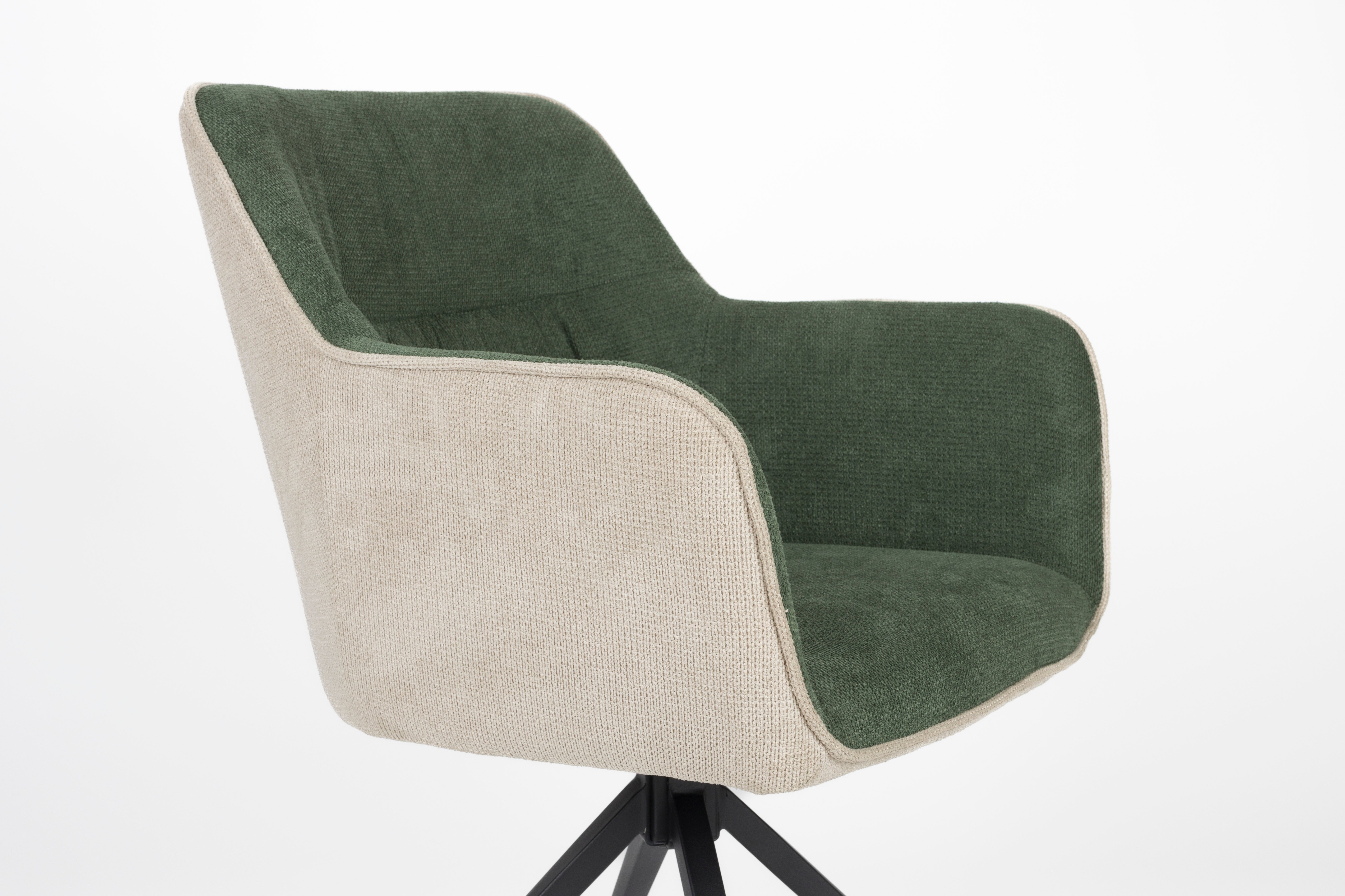 Stuhl DALEY grün mit beige