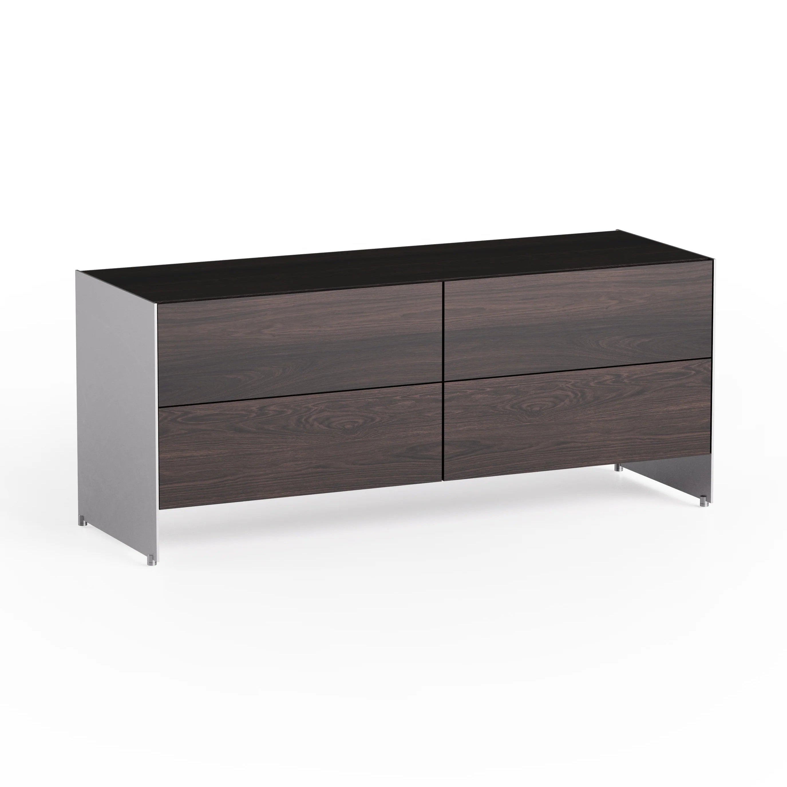 ALOOX 120 Cabinet in Oak Wood with Aluminum Finish