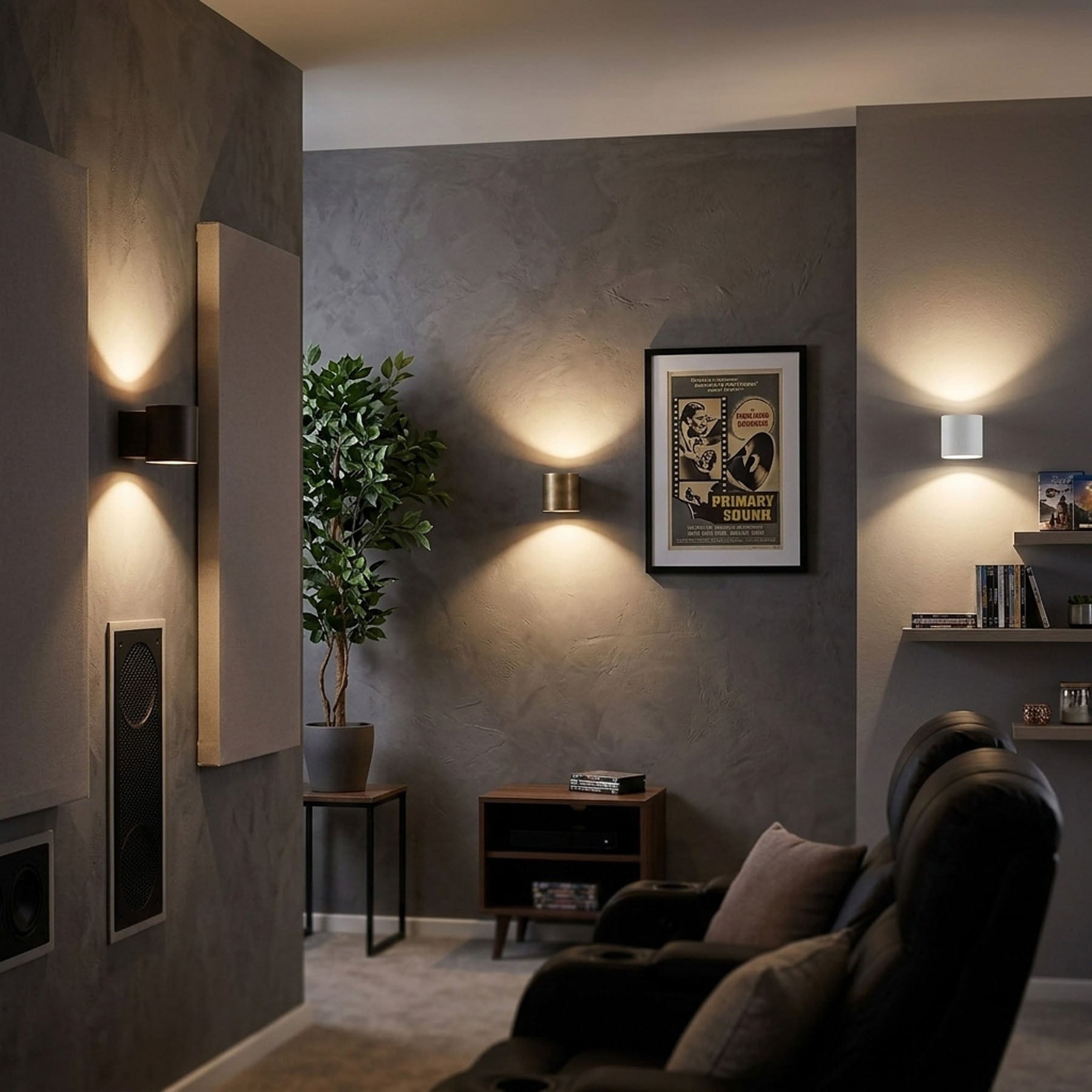 Lampa ścienna TUBE przecierany mosiądz