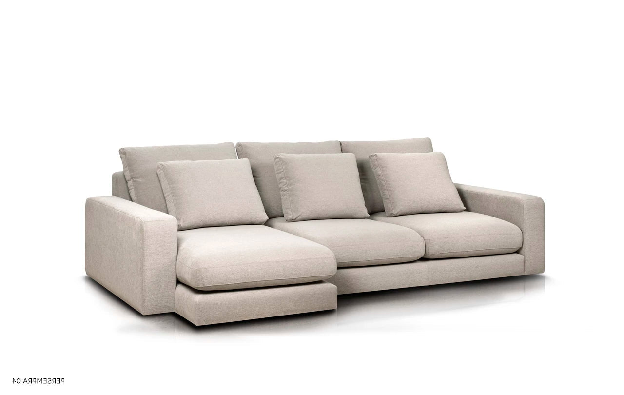 Left-sided modular corner sofa NOOR customizable