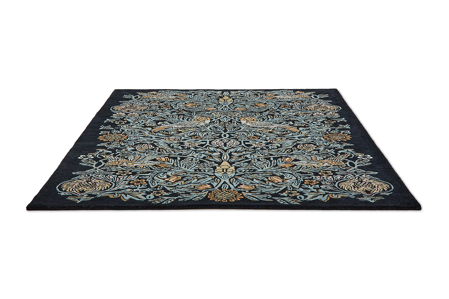 MOREW Teppich - BIRD WEBB'S BLUE Marineblau
