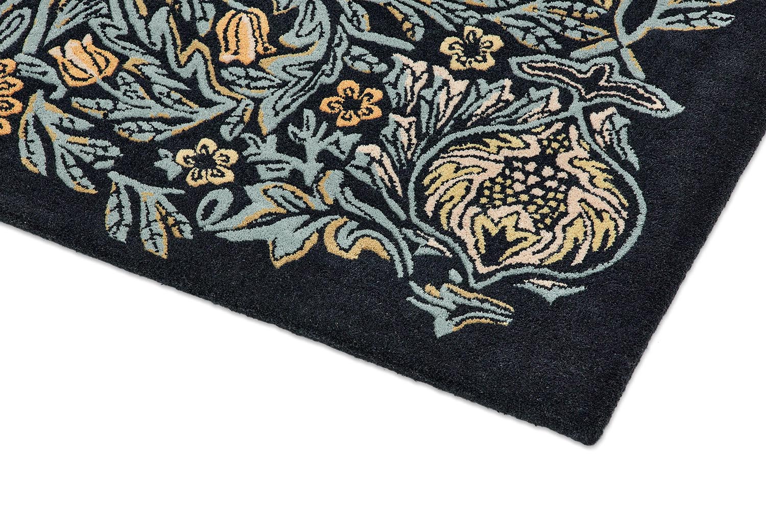 MOREW Teppich - BIRD WEBB'S BLUE Marineblau