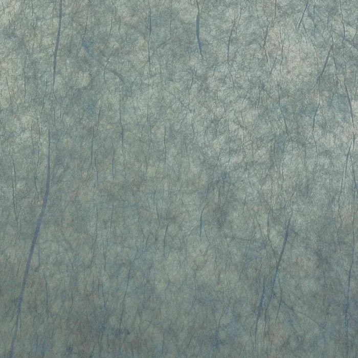 Strukturierte textile Tapete mit metallischen Falten OXEA - CÉLADON PLATINE seledyn platynowy