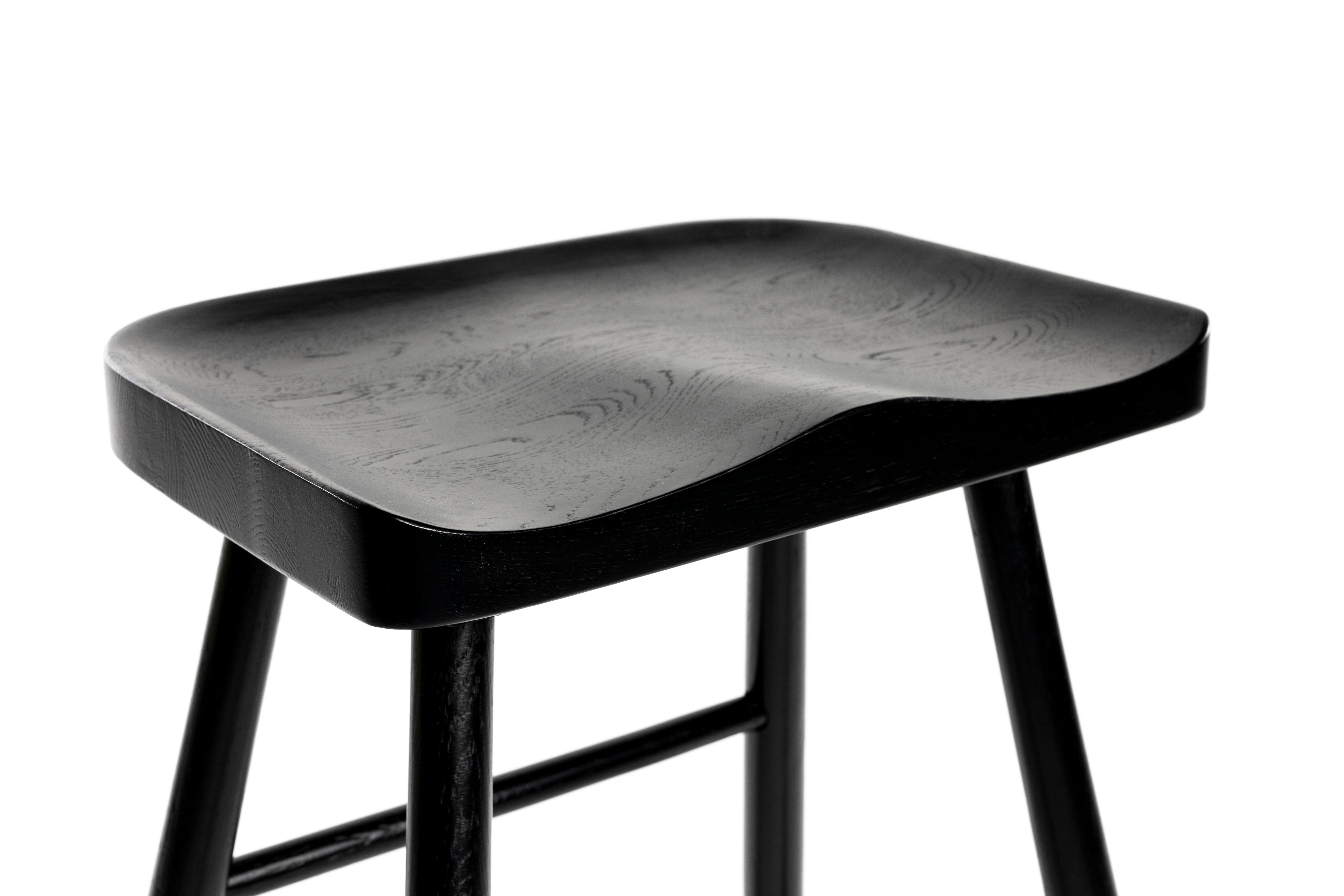 Barhocker Vander Black Eiche Holz