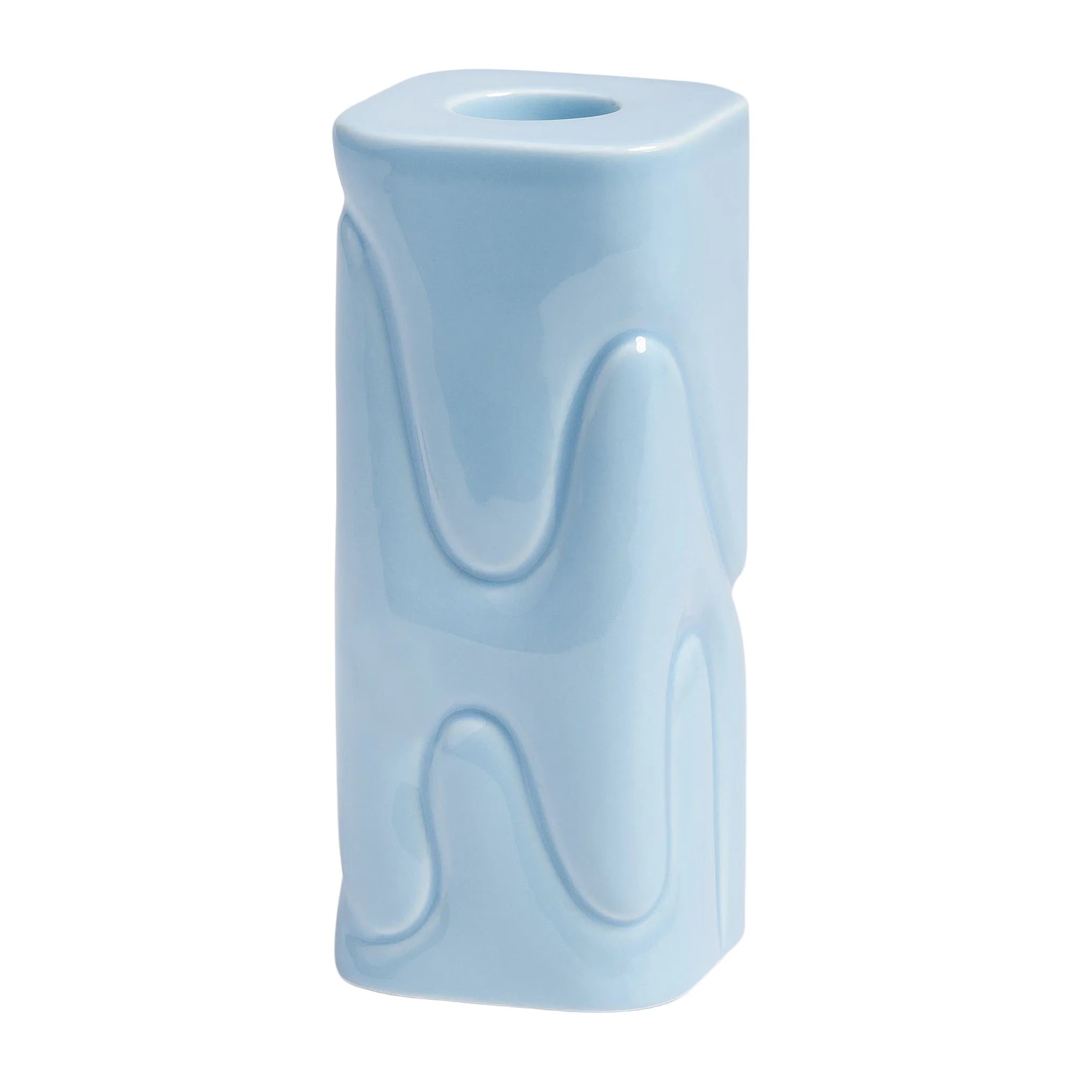 Kerzenhalter PUFFY hellblau