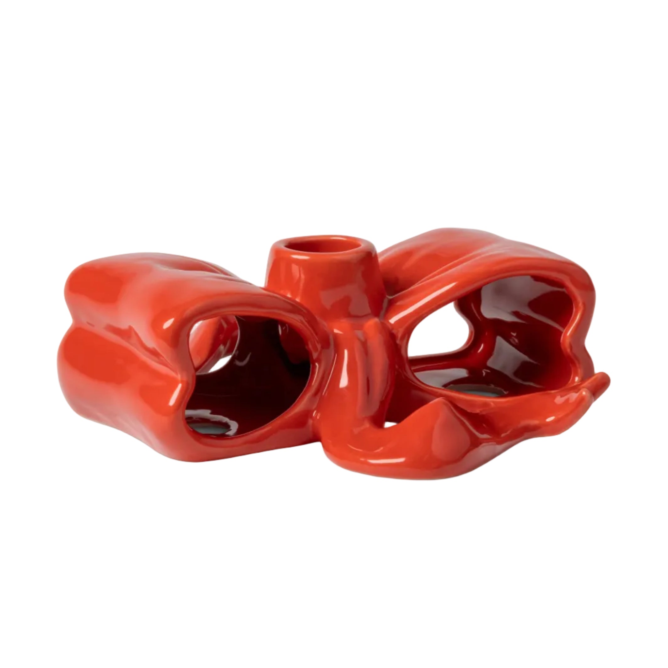 Kerzenhalter RIBBON rot