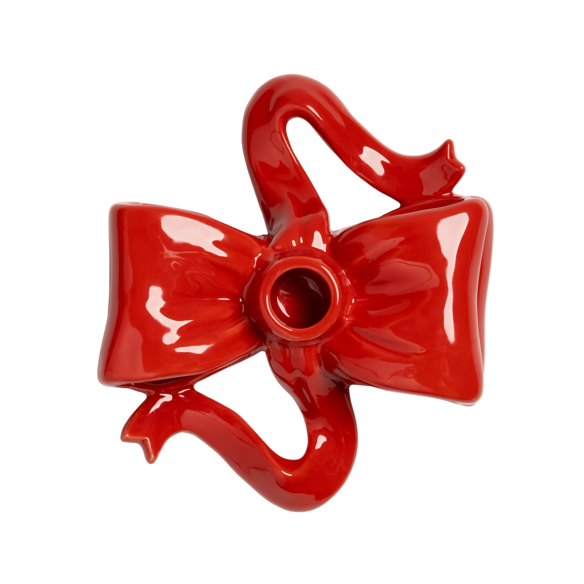 Kerzenhalter RIBBON rot