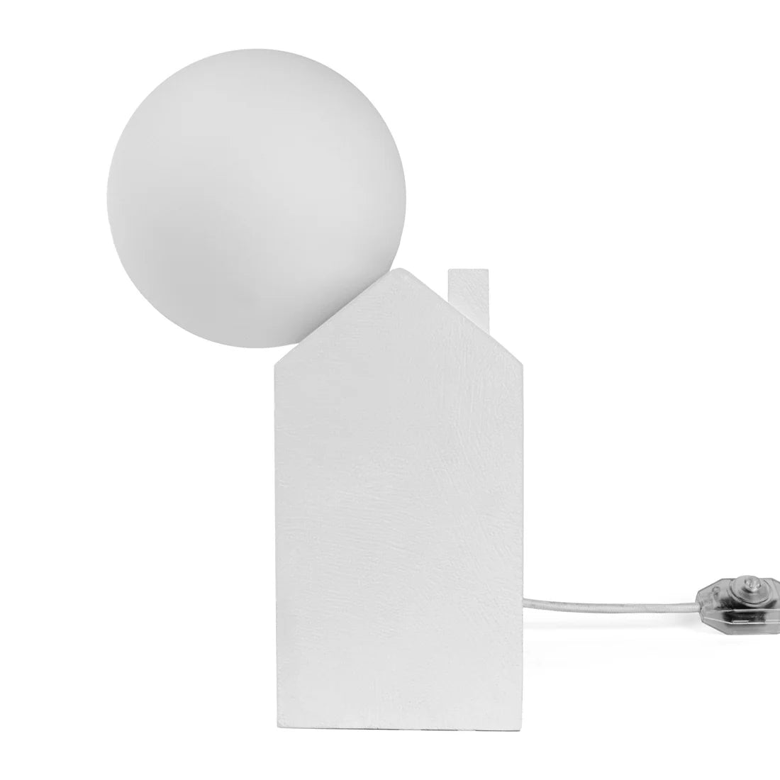 Traumartige Tischlampe weißer Beton