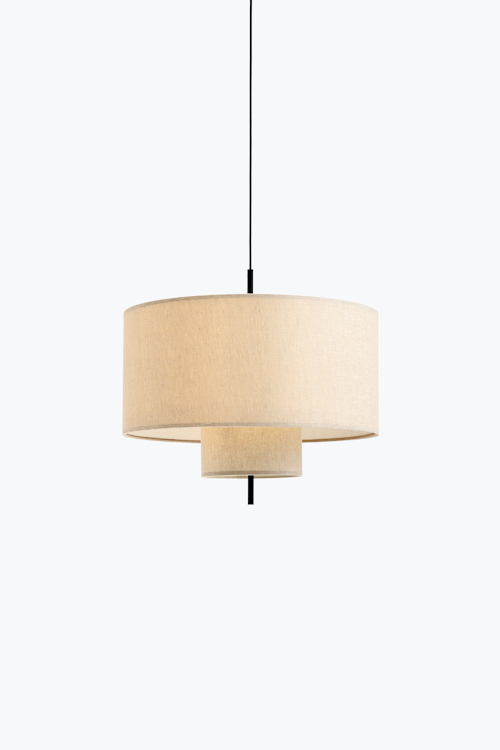 Beige Randhänge -Lampe