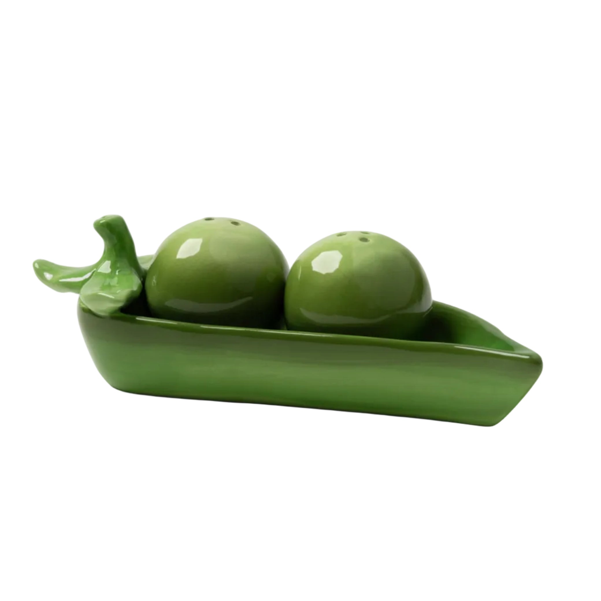 Pea Green Salt and Pepper Shaker Set