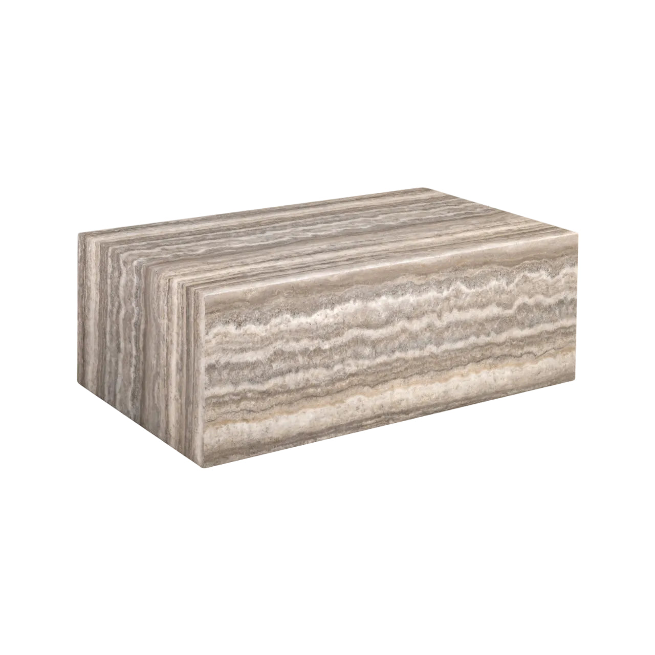 Kaffeetisch DULCE grau-beige Marmor