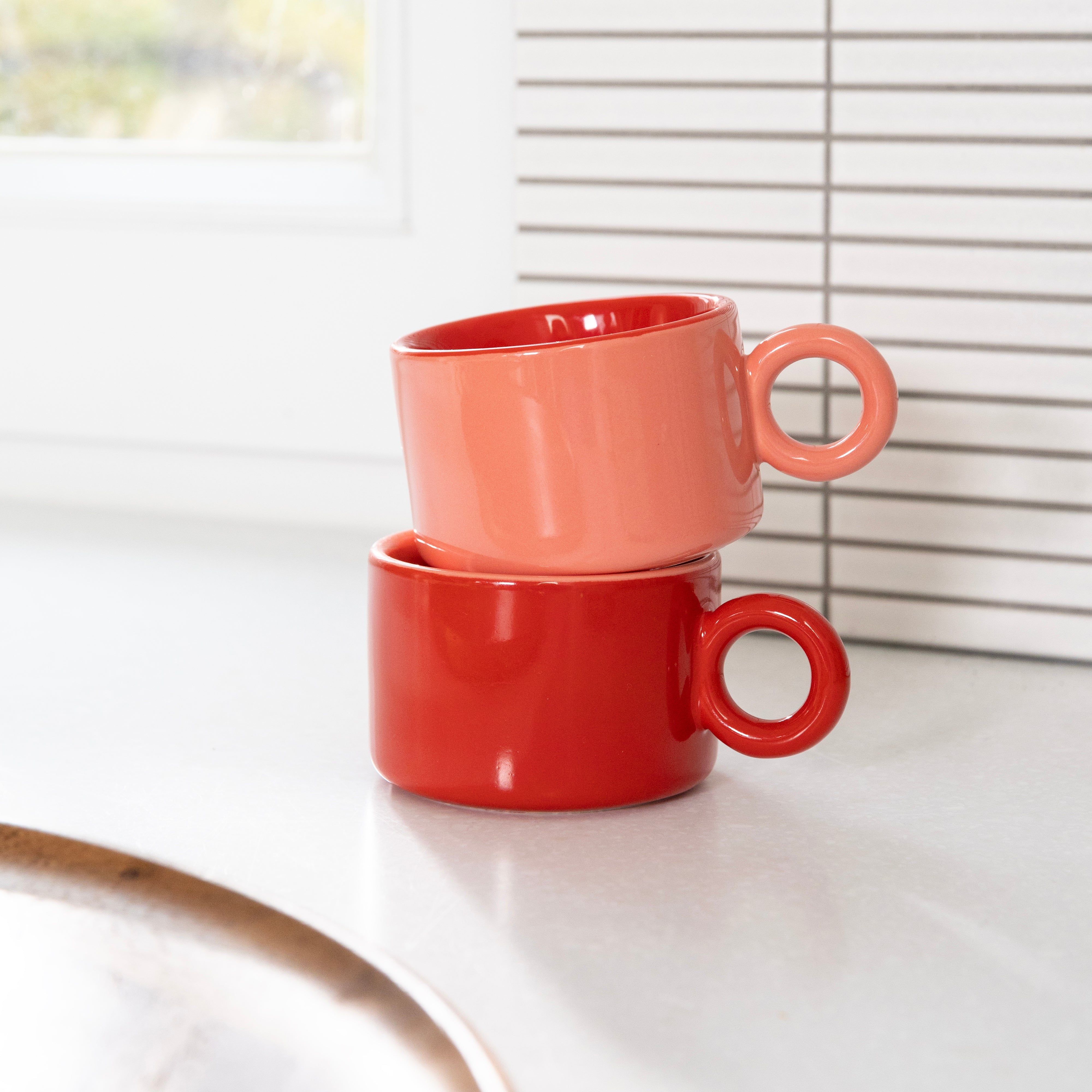 CHIQUITO Cup Set Red Porcelain