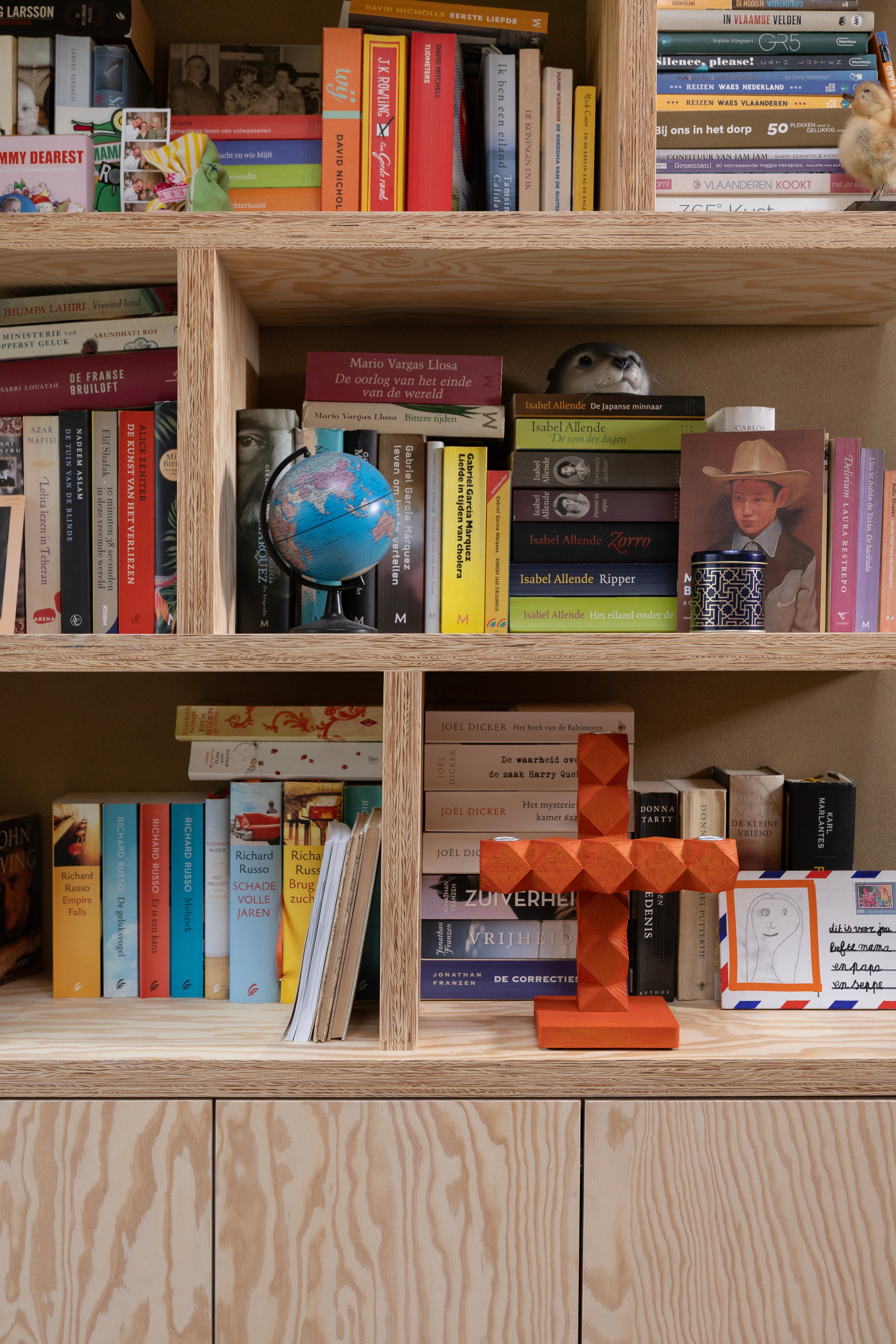 CLEAN CUT Candle Holder Orange