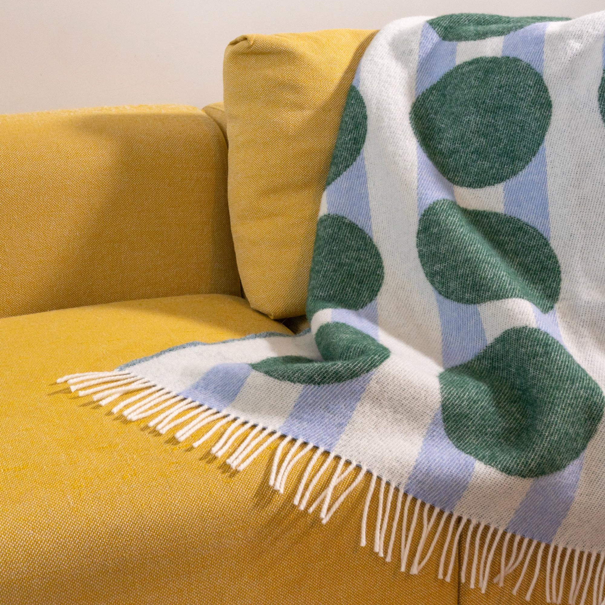 Koc DOT blau mit grün und weiß