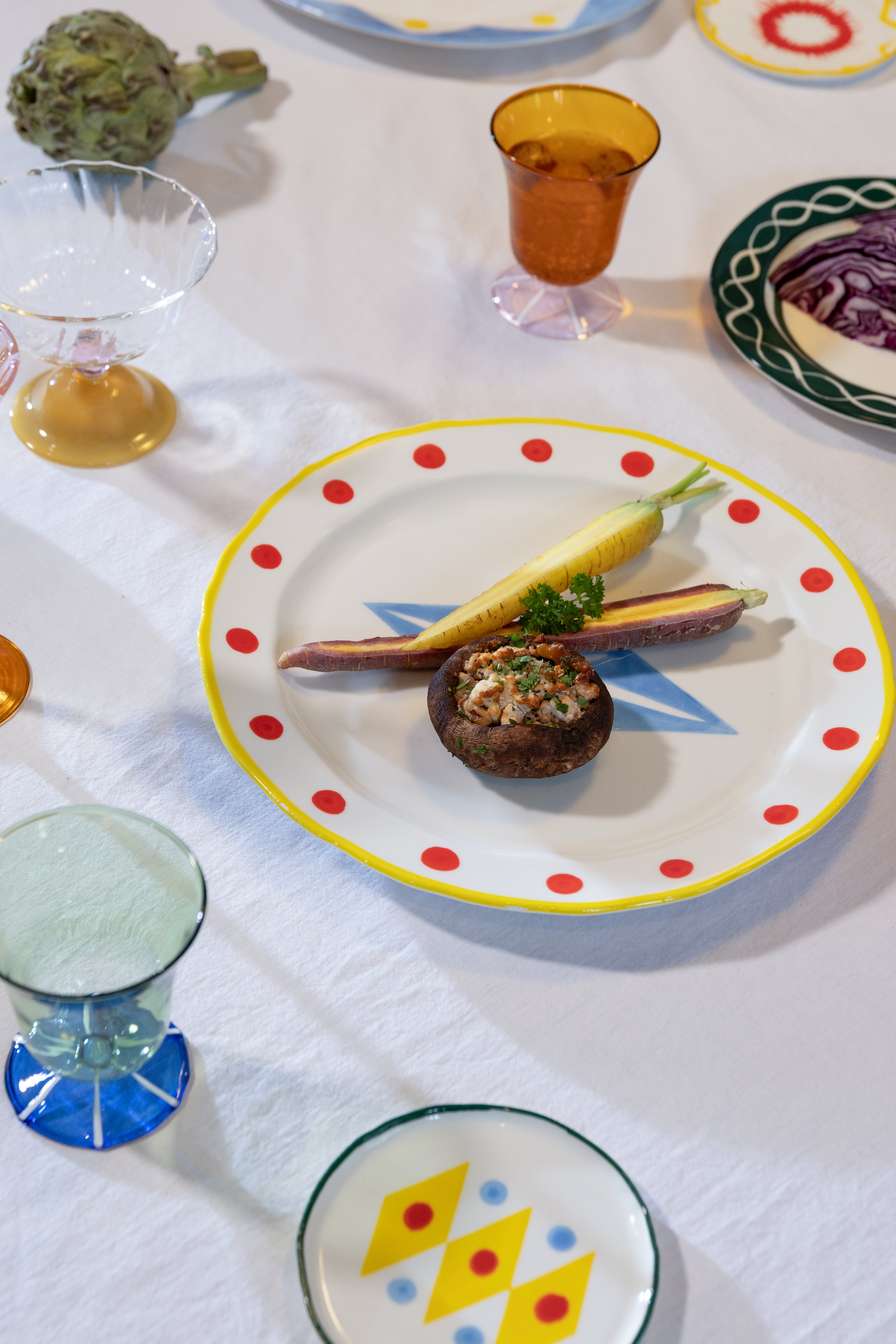 Essplatte FESTIVO RHOMBIC aus Porzellan