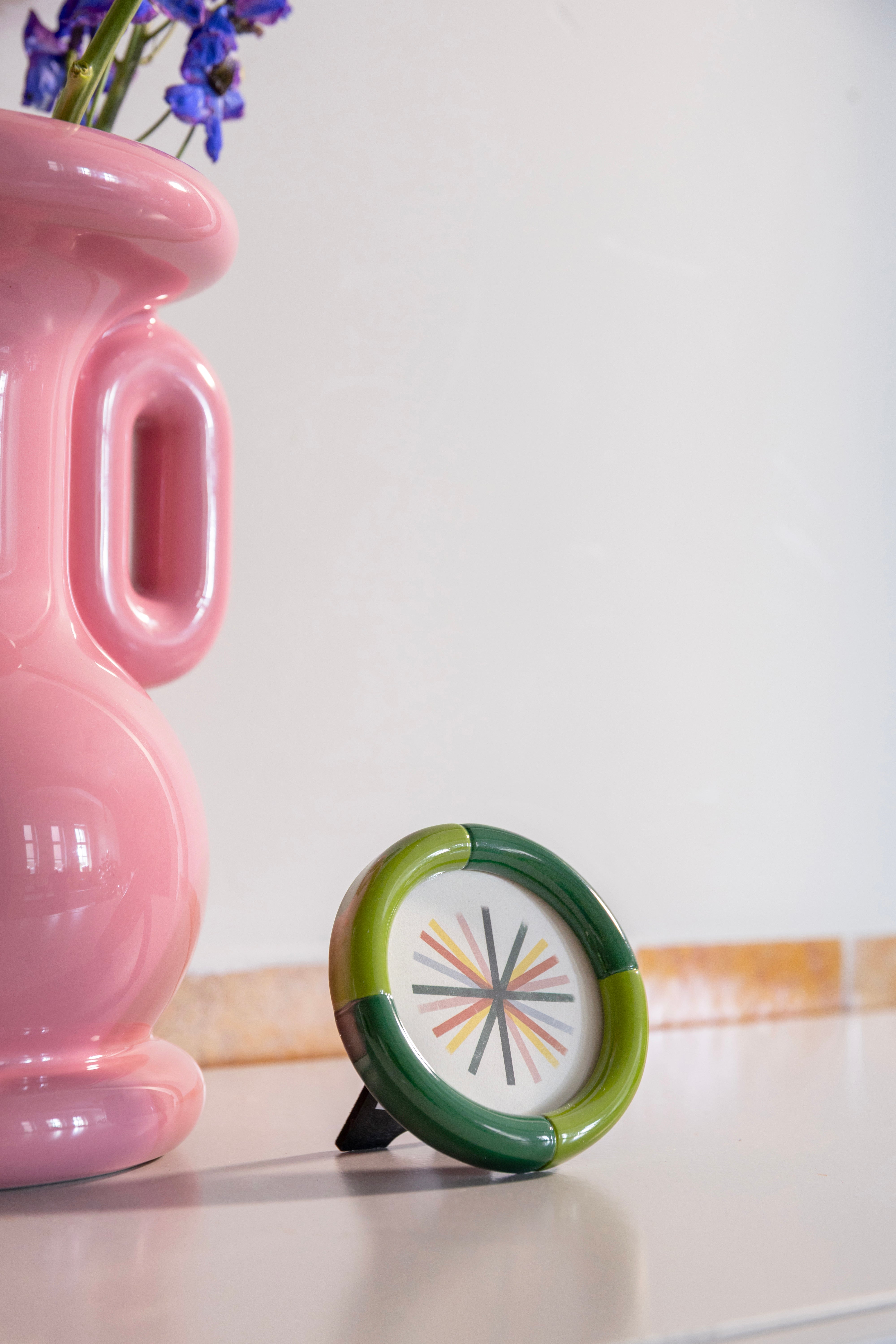 Bilderrahmen RIFT ROUND grün