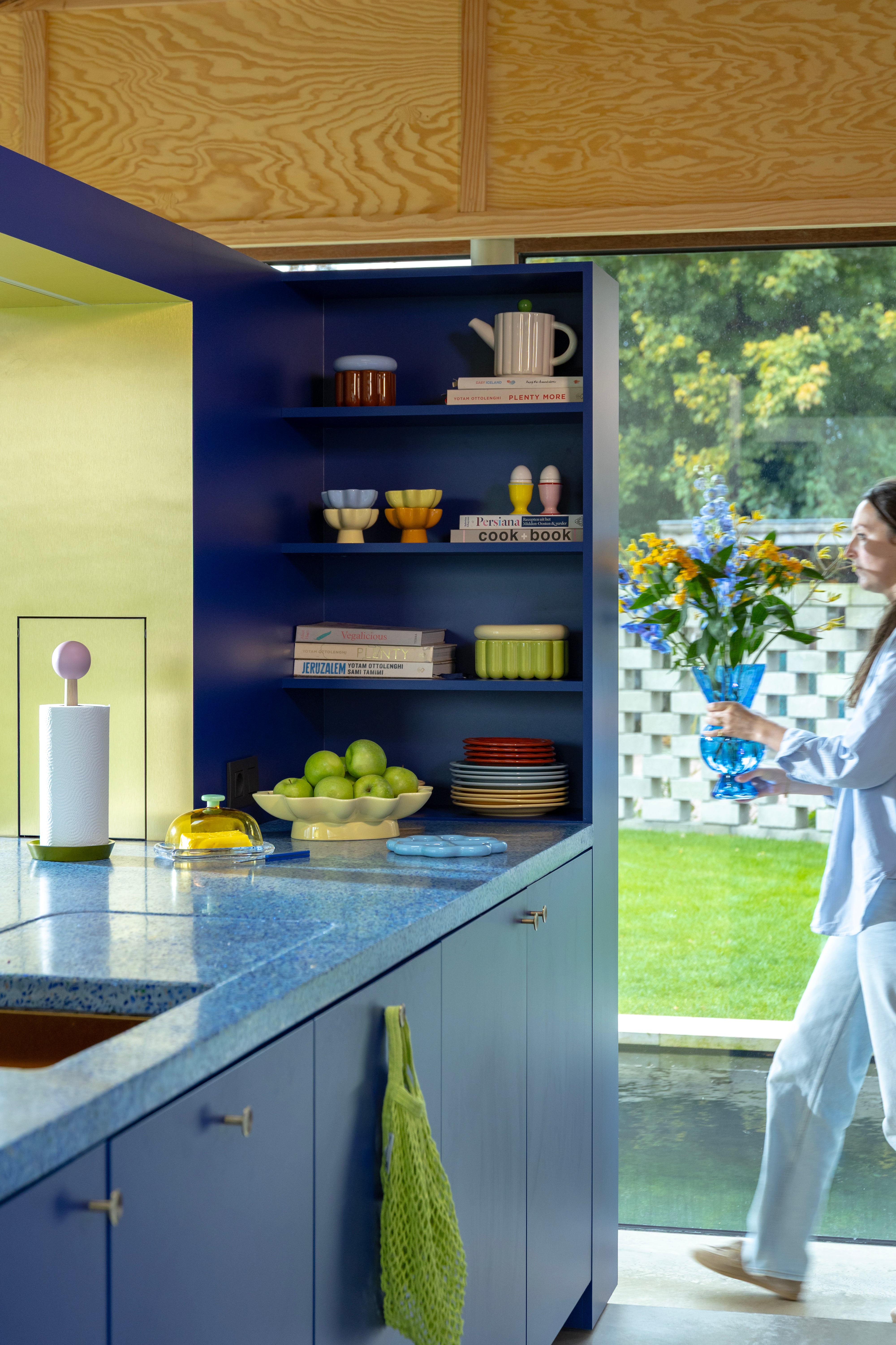 Butterdose CANTINE gelb mit grün