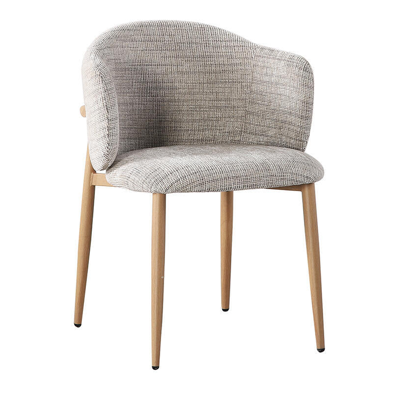 Stuhl OSAKA grau-beige mit Holzgestell