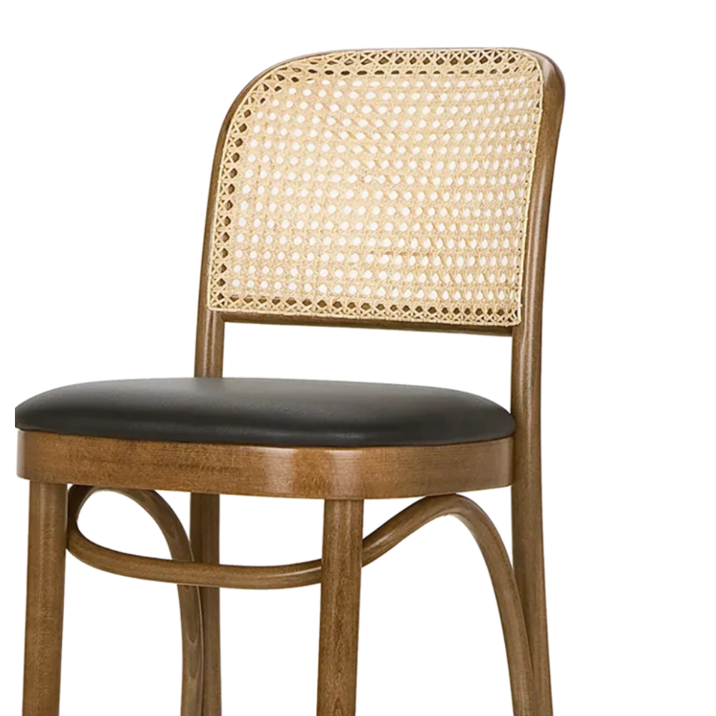 Hocker CLASSIC H-8111 gepolstert mit Buchenbasis