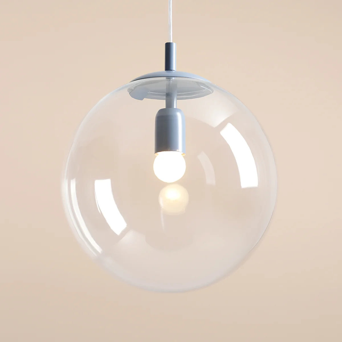 Blue hanging lamp