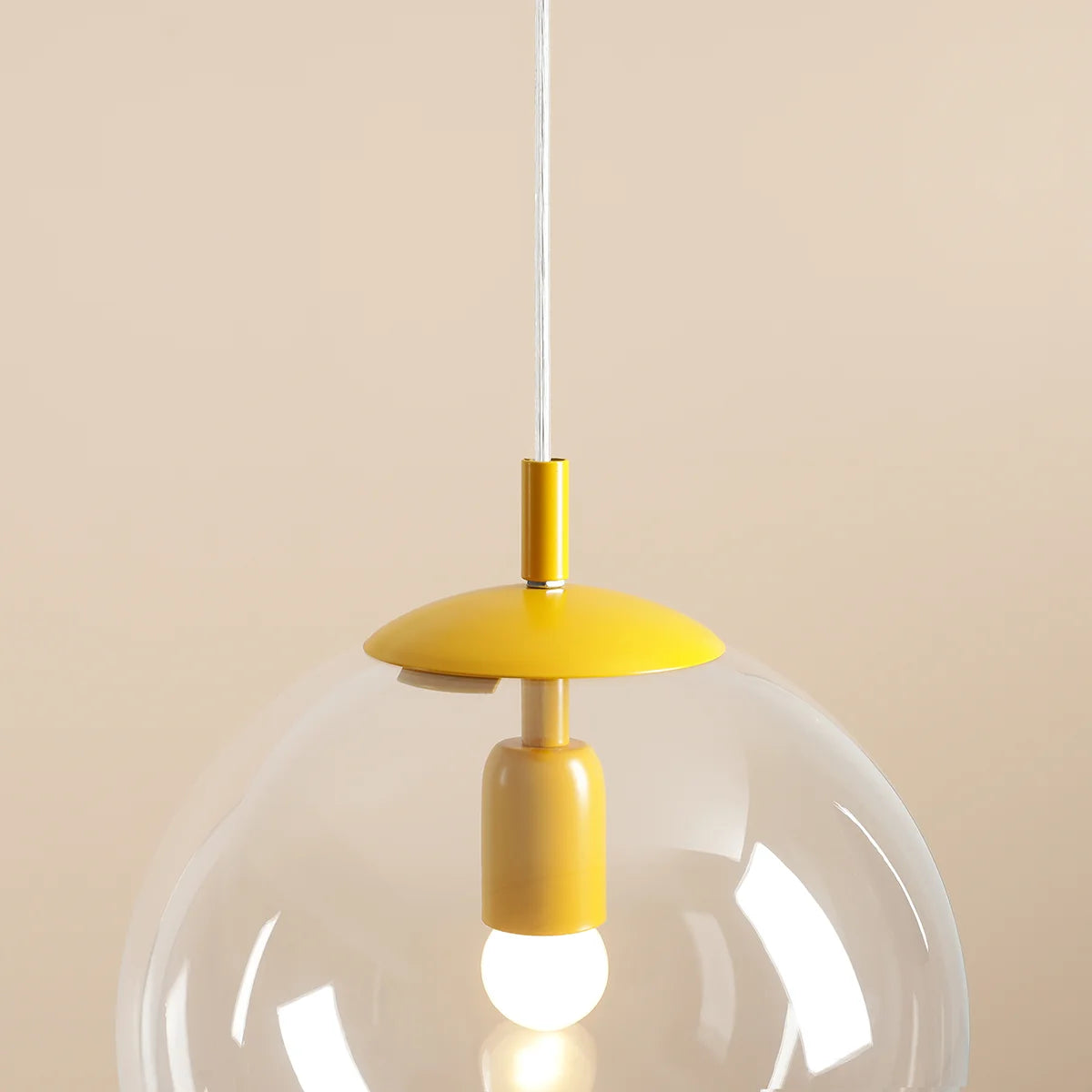 GLOBE Pendelleuchte senfgelb