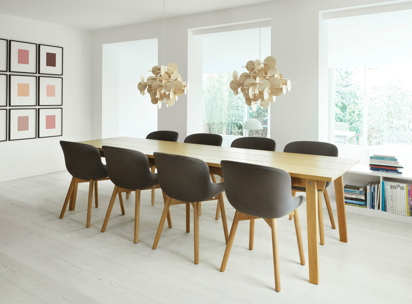 Slice table oak veneer