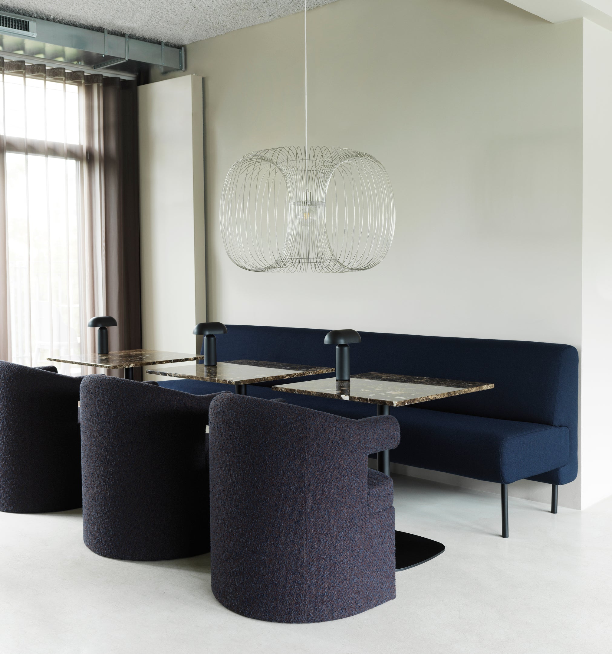 Frame sofa upholstered