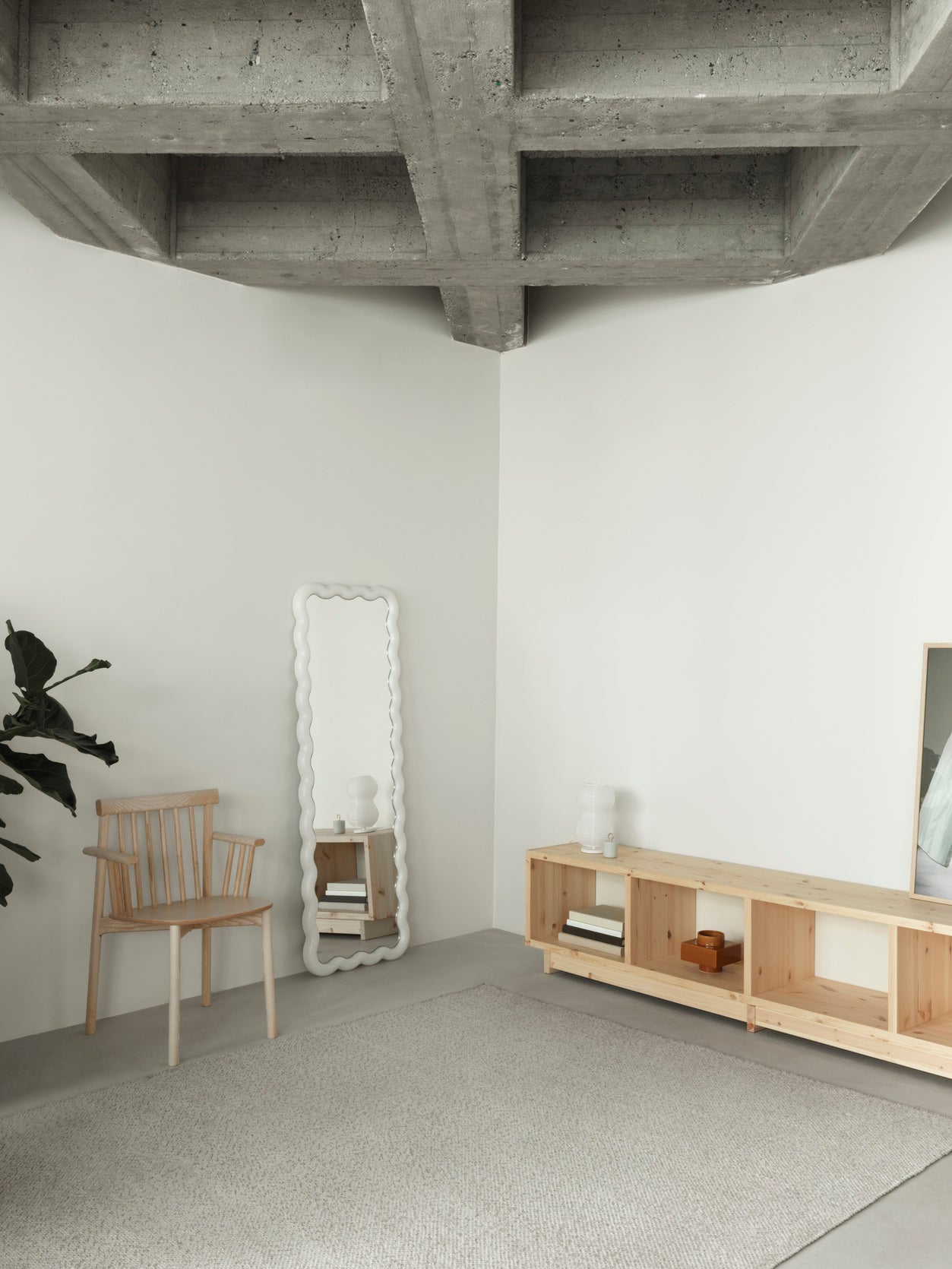Chair with armrests Pind Veneer ash