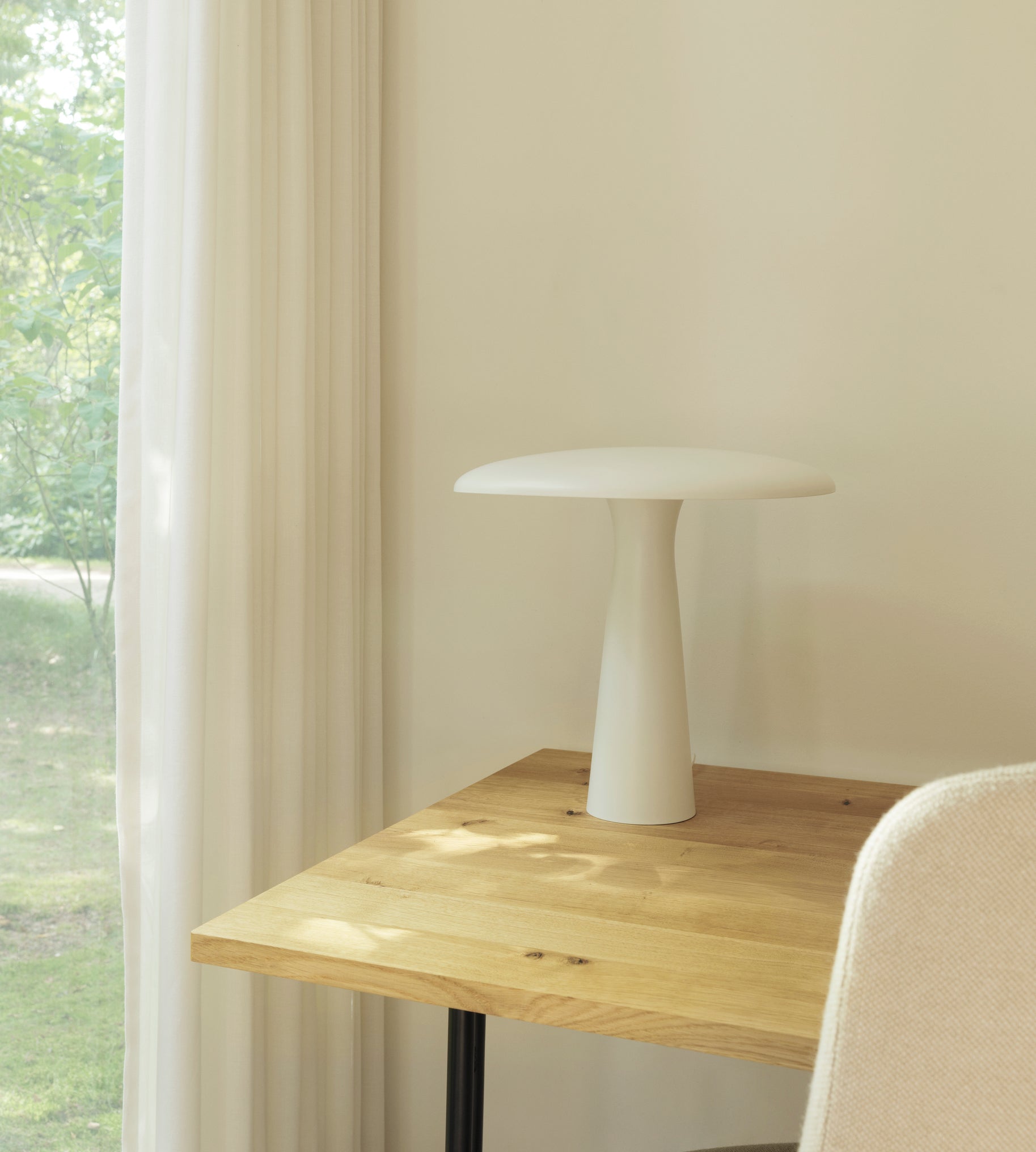 KIP desk natural pine with gray base