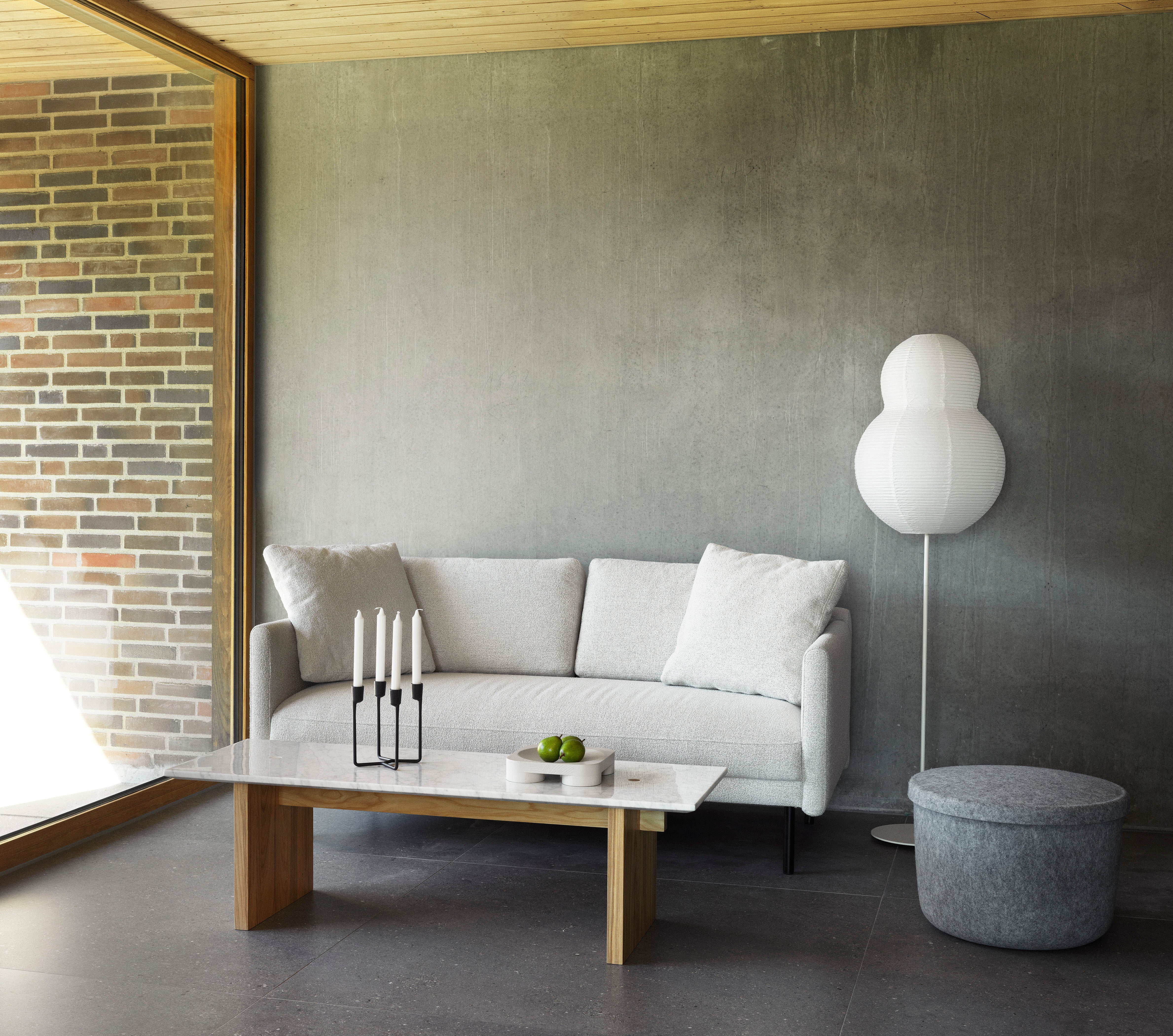 PUFF white floor lamp