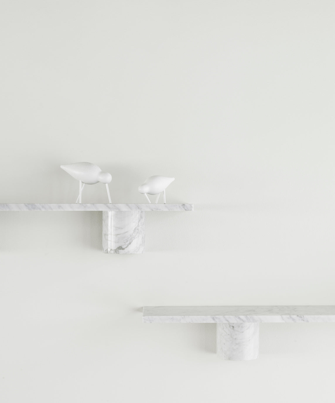 Shelf stena white marble