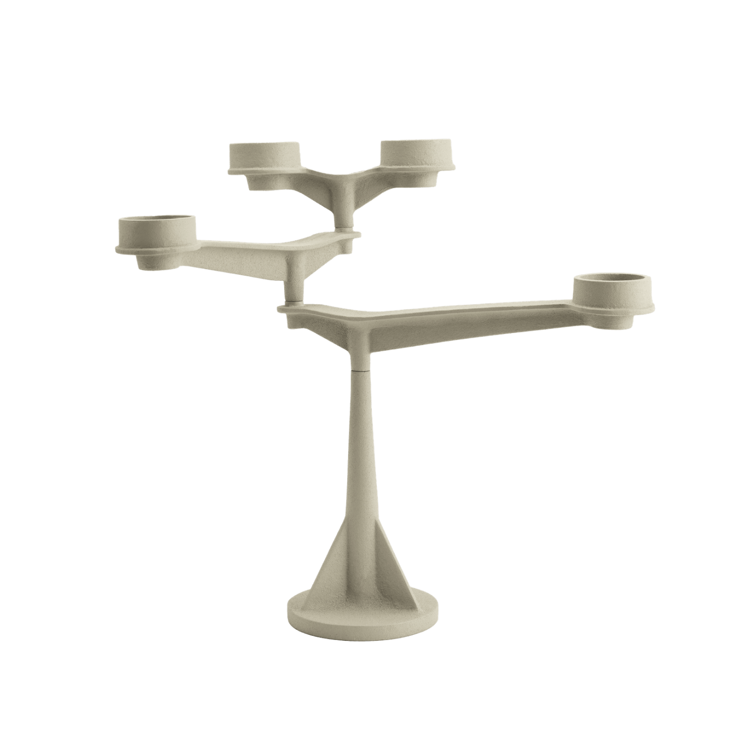 Kerzenhalter SPIN MINI cremefarben