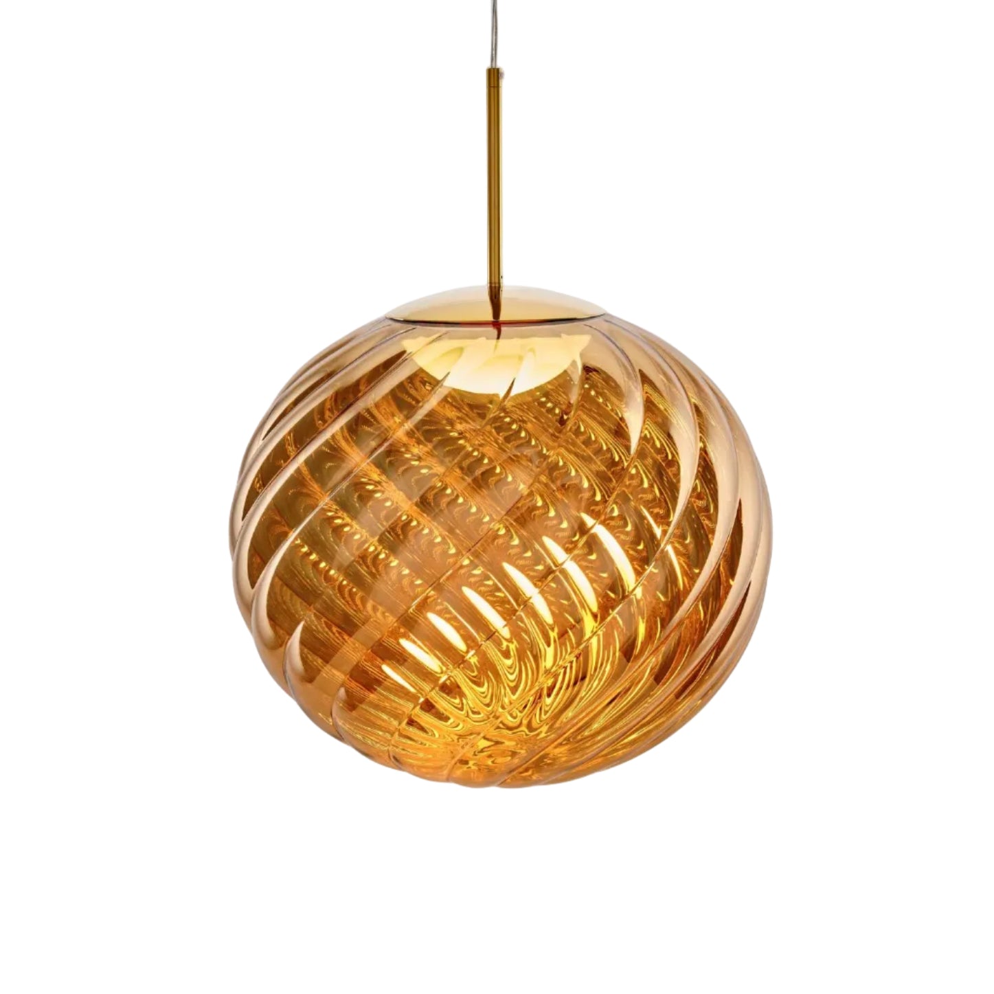WHIRL gold pendant lamp