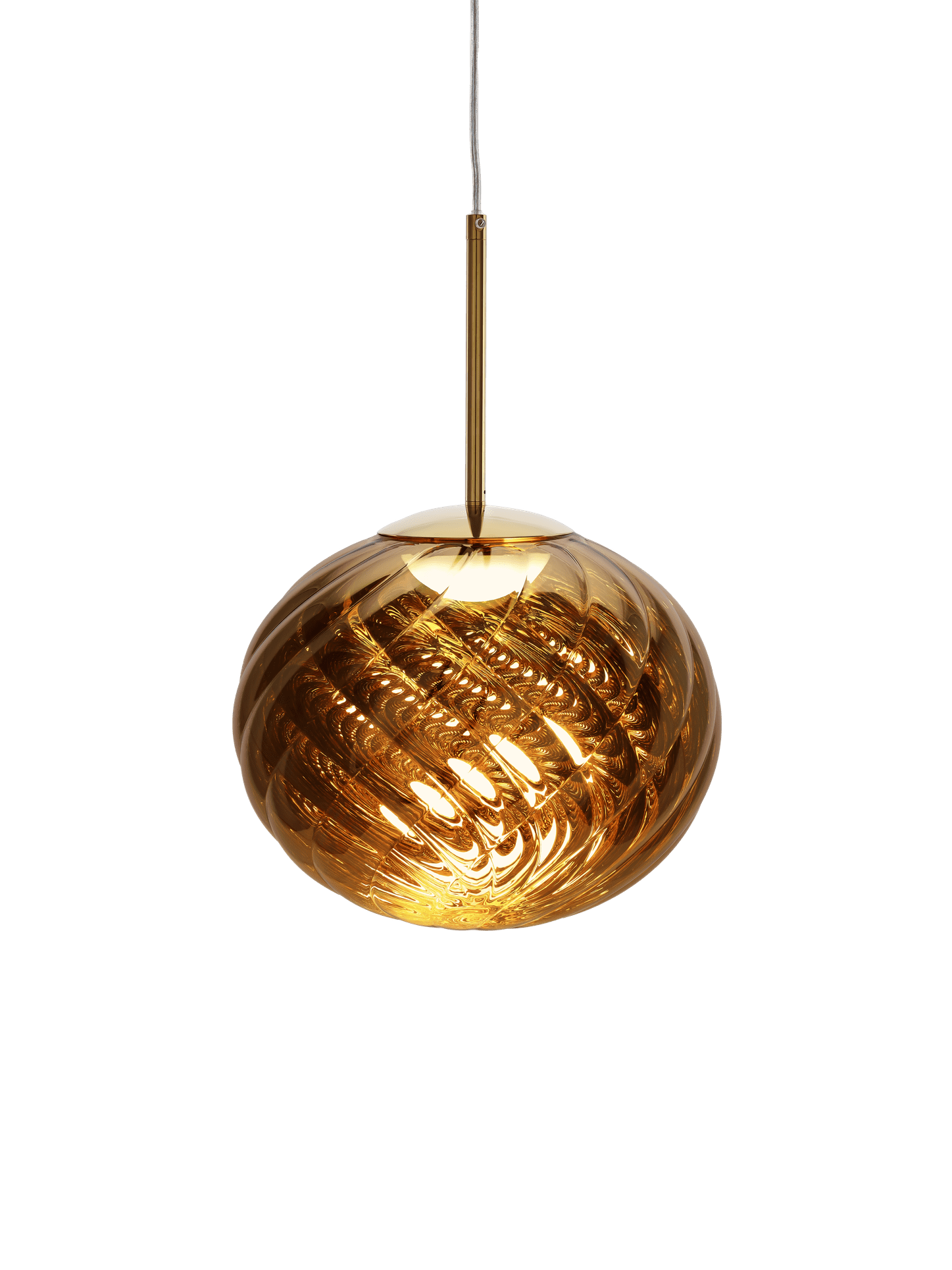 WHIRL gold pendant lamp