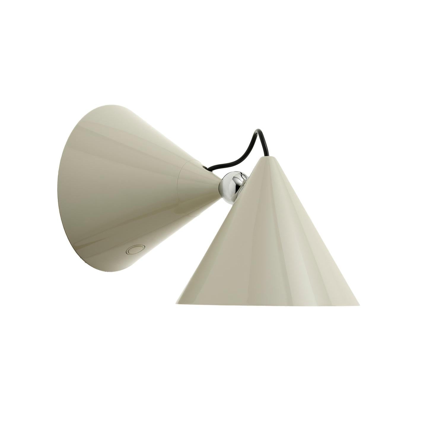 Verstellbare Wandleuchte POSE cremefarben
