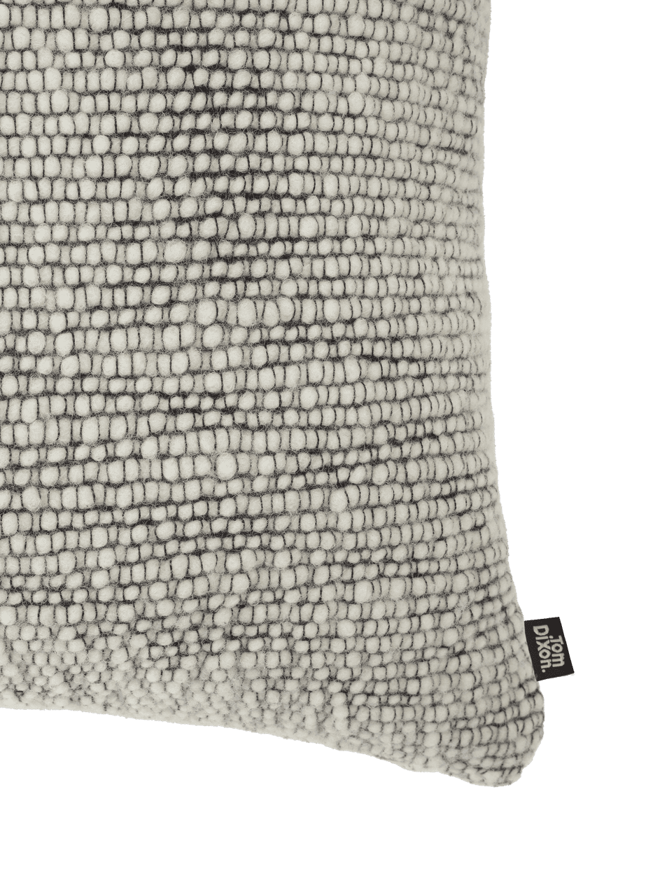 Kissen THREAD creme mit schwarz