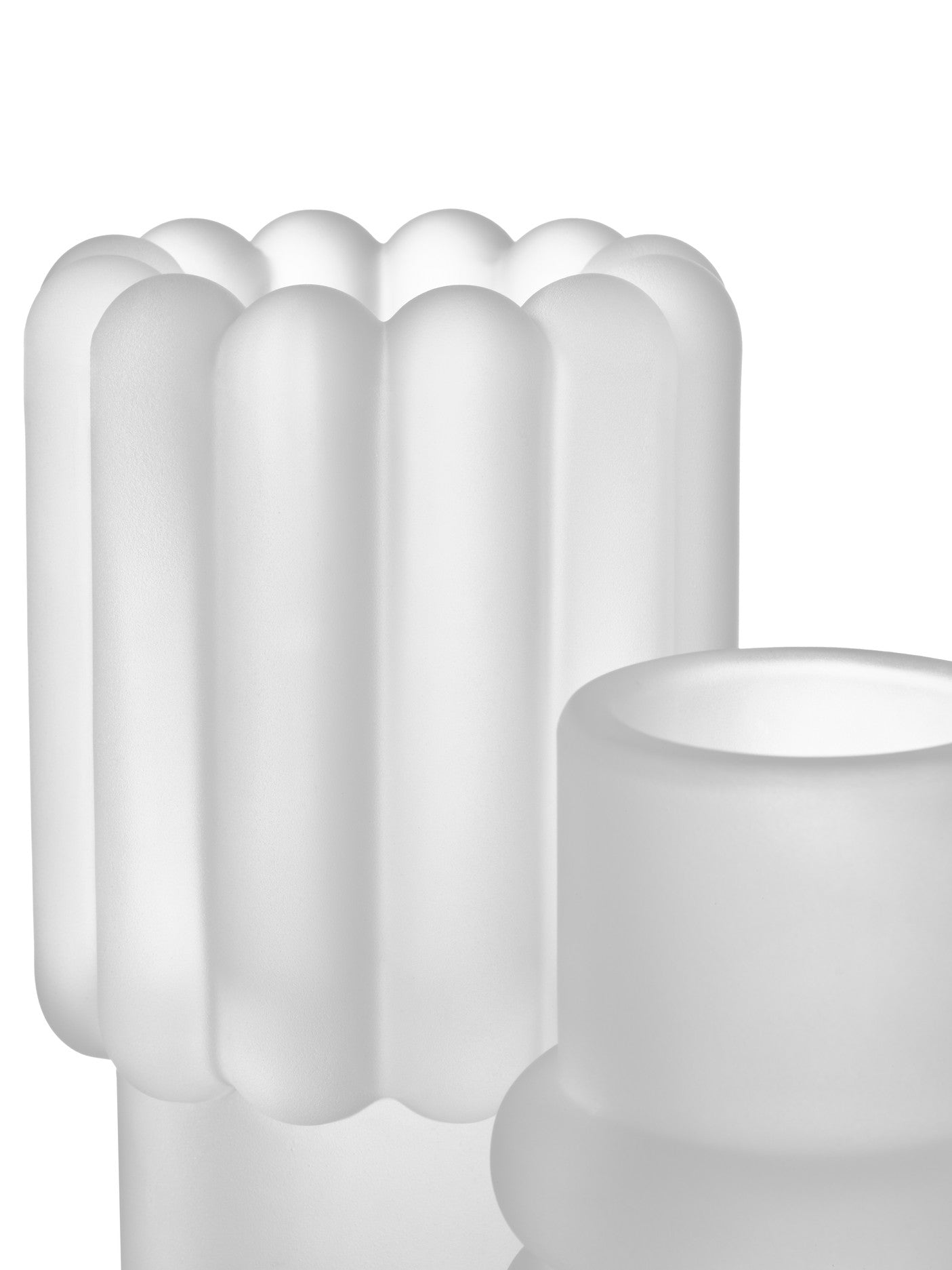 Vase PRESS mattes Glas