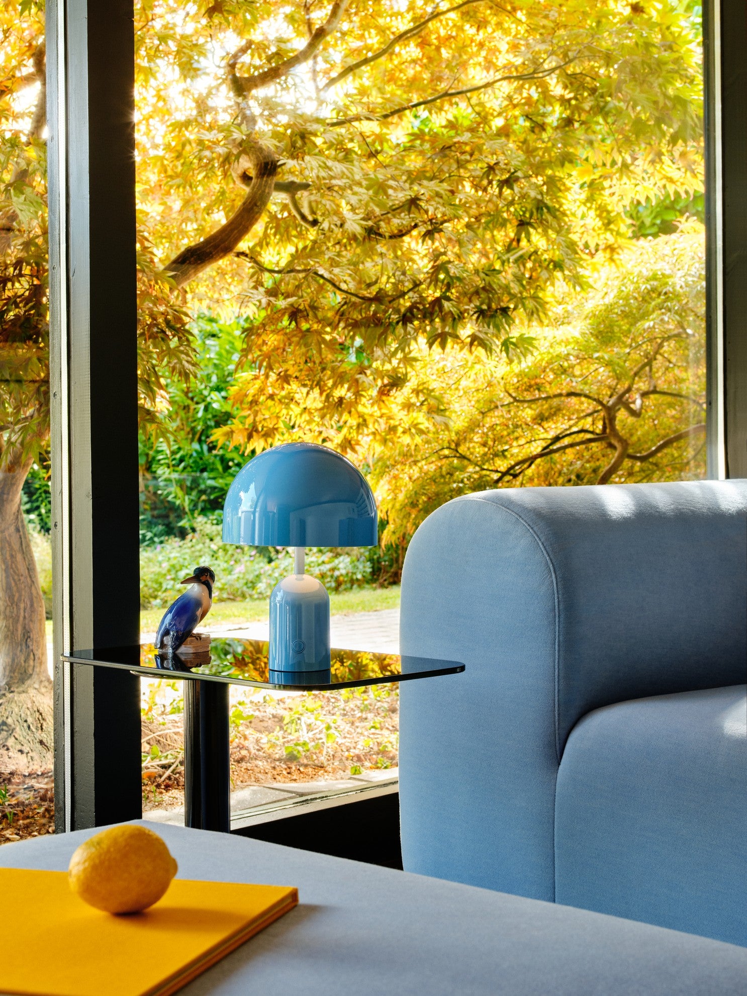 Tragbare Lampe BELL hellblau