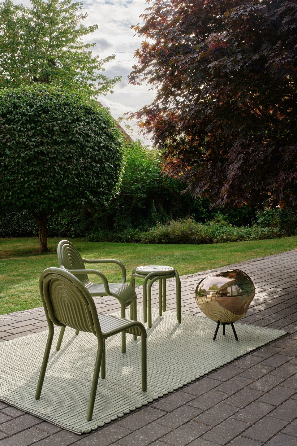 Green CORD Outdoor Rug