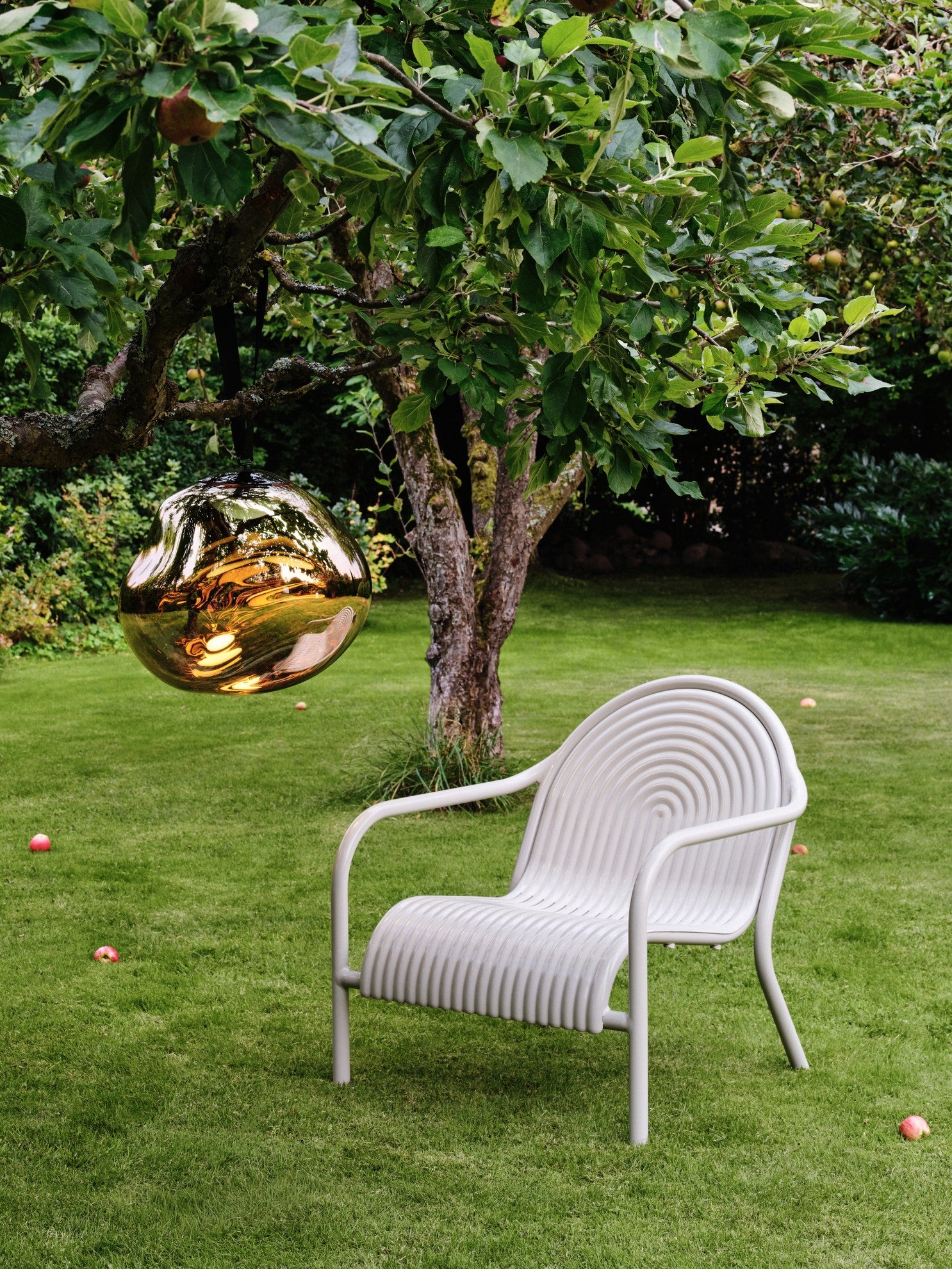 Outdoor Armchair GROOVE Broken White