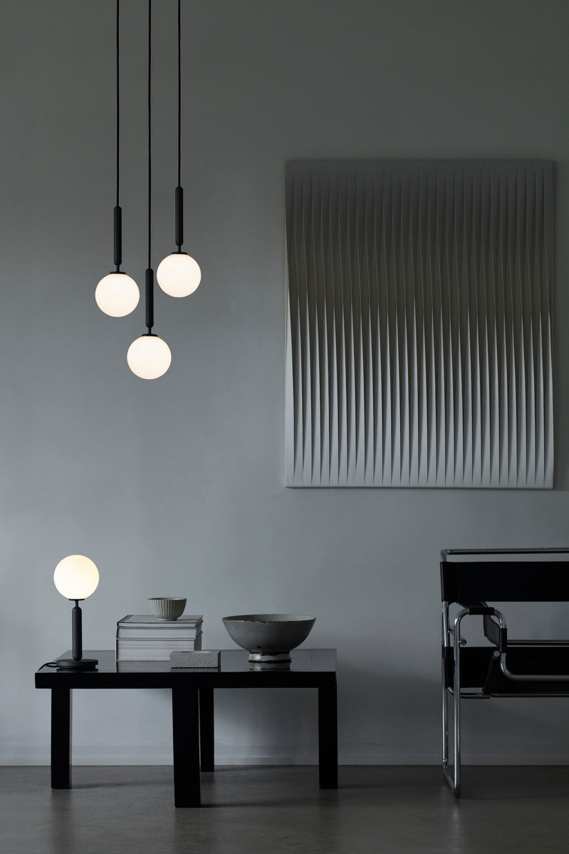 MIIRA 3 Pendant Lamp in Graphite with Opal Glass